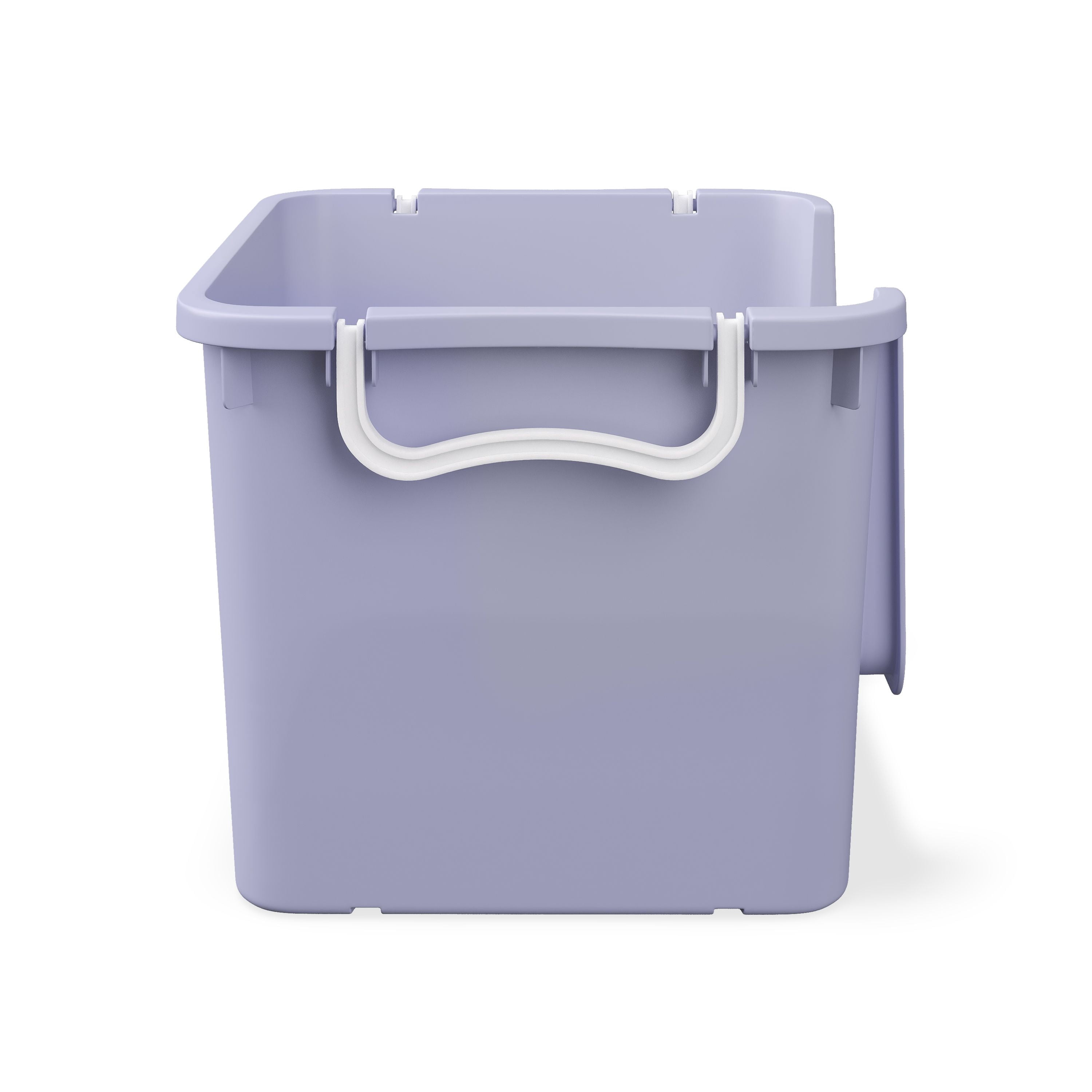 Mainstays Kids Large Stackable Toy Storage Basket with Handles (Purple, 16.5 in x 20.88 in x 13.13 in) hw79s