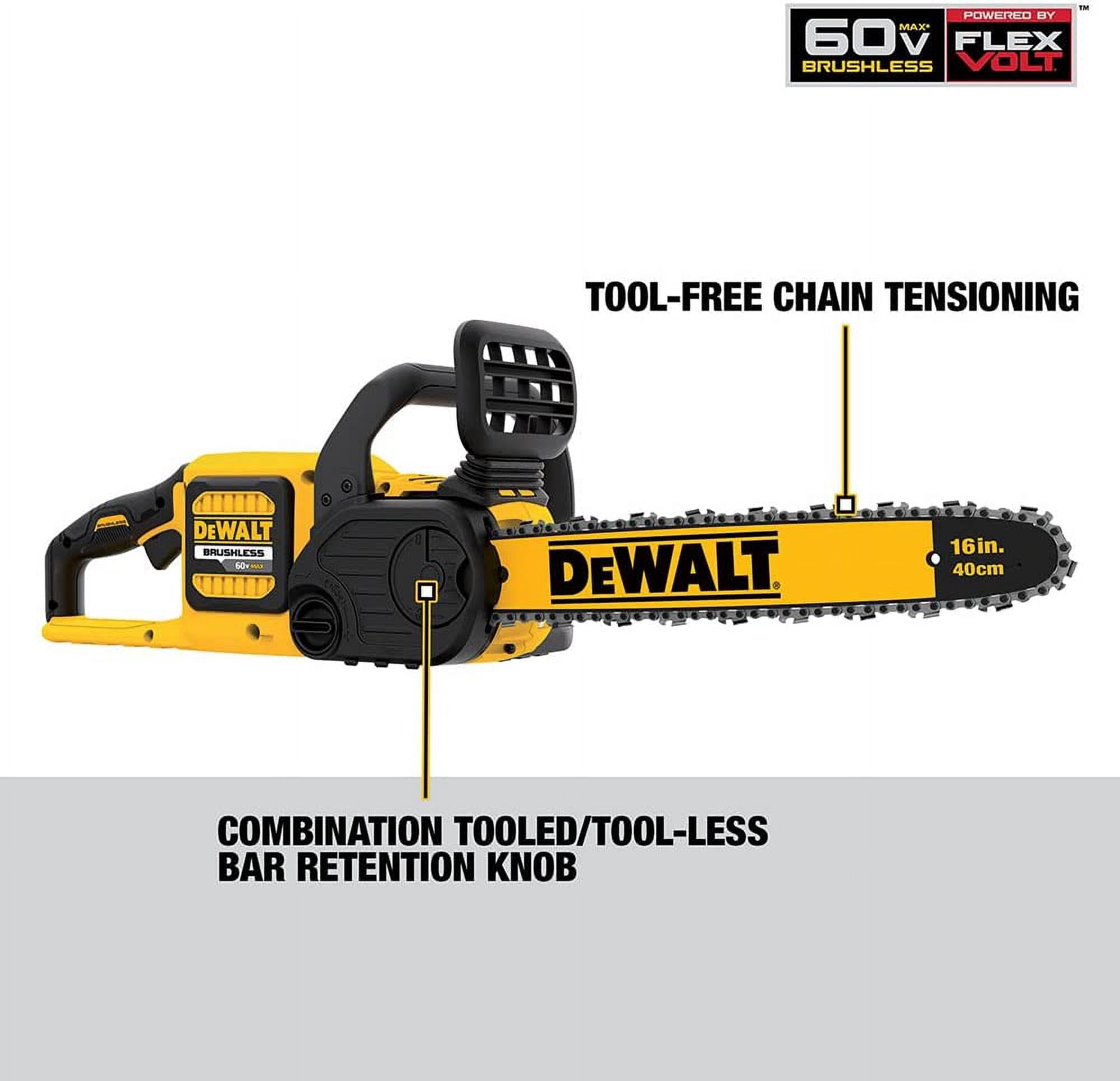 DEWALT 60V MAX Cordless Chainsaw and Leaf Blower Combo Kit (2-Piece Set) 5xw3y