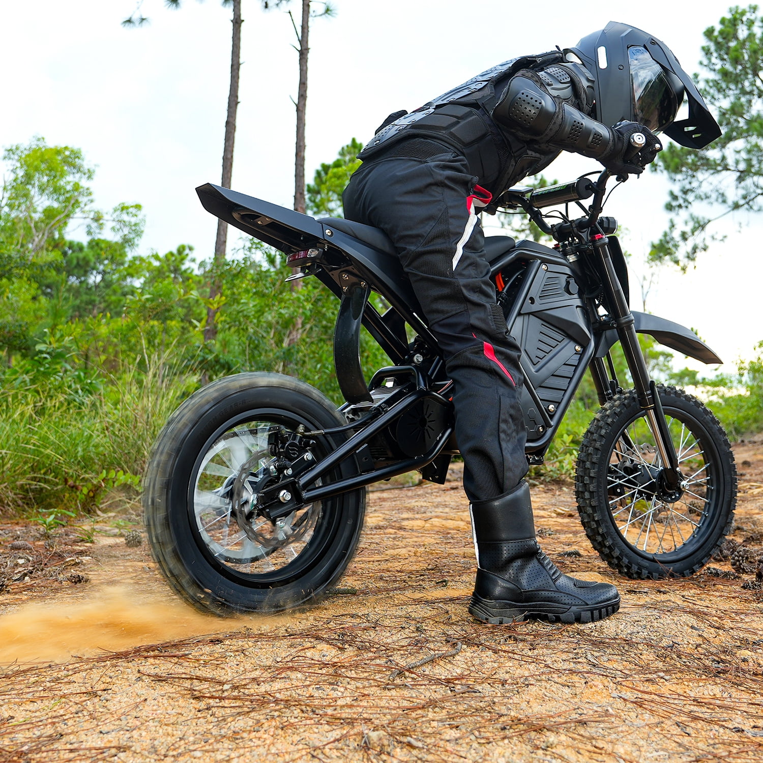 VIPCOO Electric Mountain Bike, High-Speed Off-Road E-Bike with Fat Tires, 330 lb Load Capacity (Black, 63 in) ob9hb