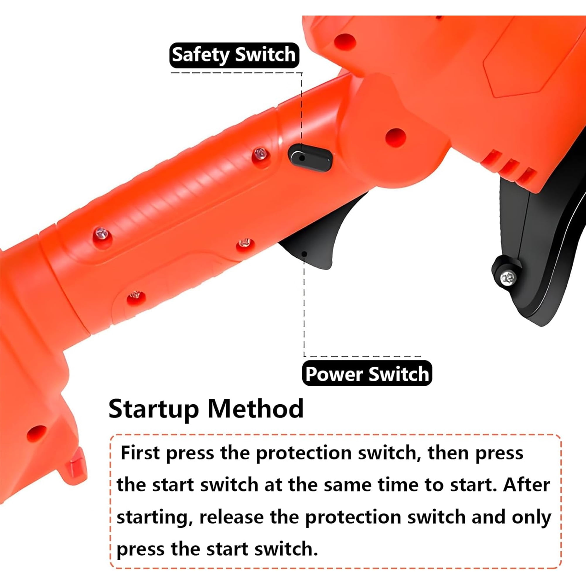 Runbaixing 24V Cordless Electric Tiller, Handheld Garden Cultivator for Soil Aeration and Weeding (4 in Tilling Width, 4 in Tilling Depth) hzqmt