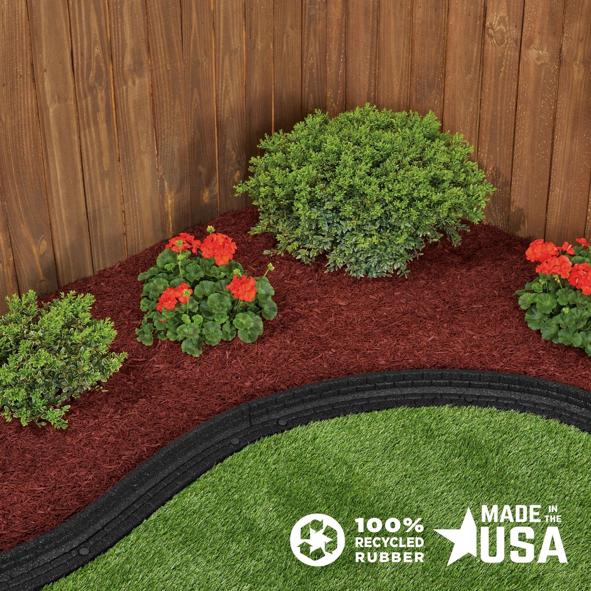 GroundSmart Shredded Rubber Mulch for Landscaping and Playgrounds (Red, 1.5 cu ft) ly172