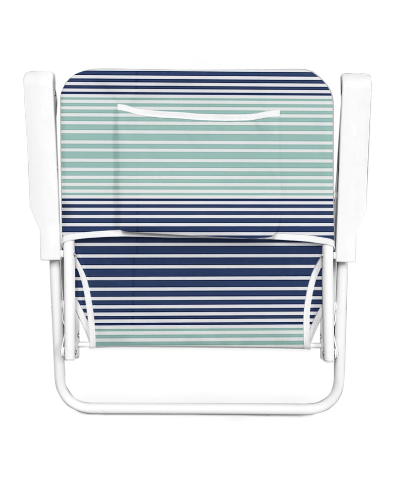 Caribbean Joe Folding Beach Chair, Lightweight Portable Outdoor Seat with Armrests (Blue, 200 lb Capacity) pwu7w