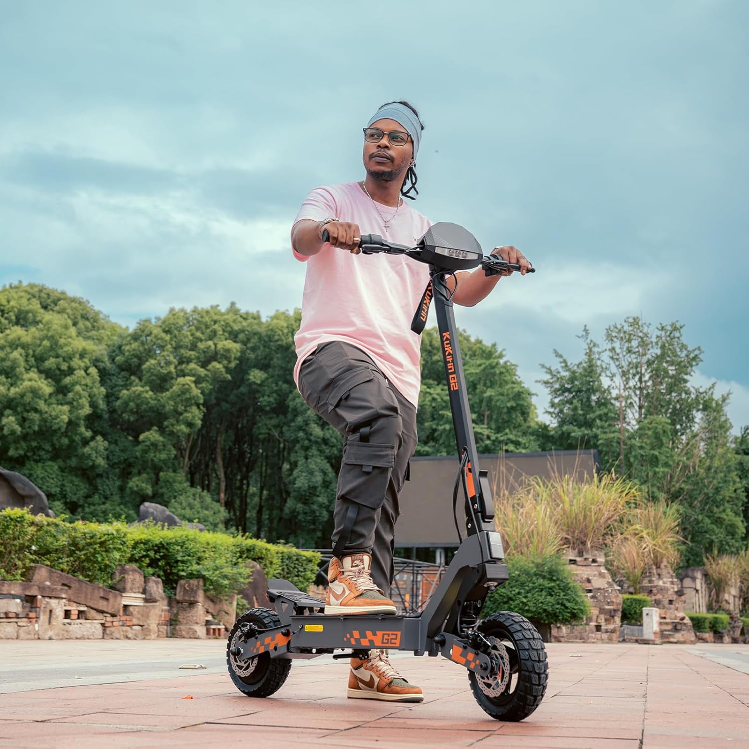 KUKIRIN G2 Electric Scooter for Adults, 800W Motor, 34-Mile Range, Foldable Commuting Scooter (Black, 10 in Tires) hg4om