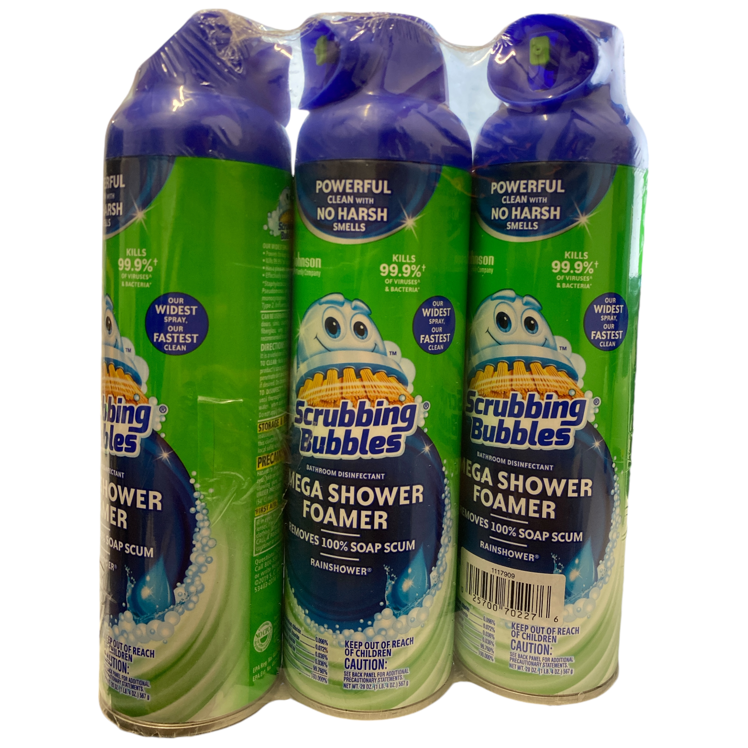 Scrubbing Bubbles Mega Shower Foamer Bathroom Cleaner (20 oz, 3 Pack) 0vhso