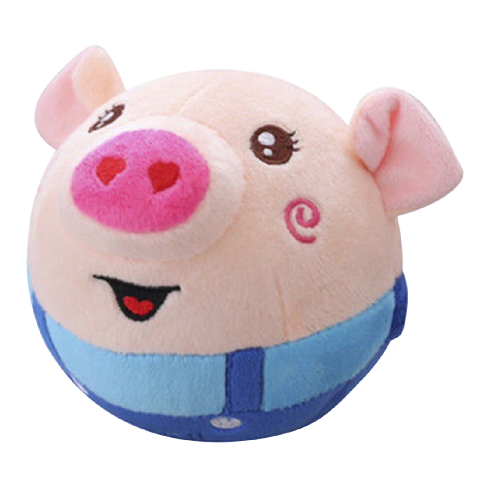 Meitianfacai Interactive Jumping Pig Dog Toy, Squeaky Moving Pet Toy with Music (Blue, 1 ct) iro9r