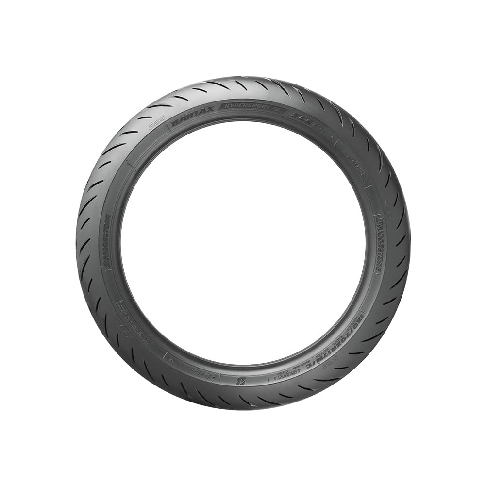Bridgestone Battlax S22 Hypersport Front Motorcycle Tire (Black, 110/70R-17) g6ot1