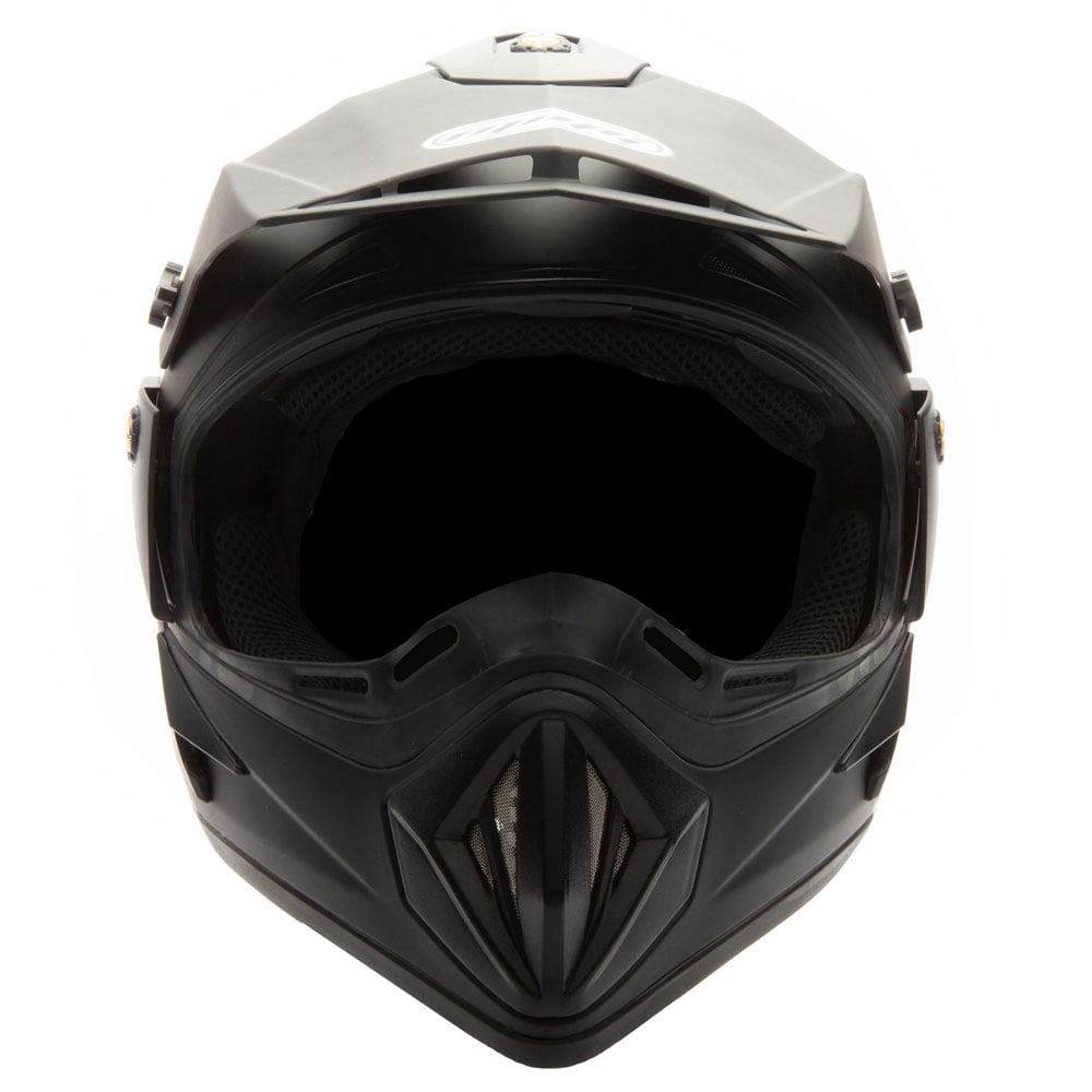 MMG Off-Road Motocross Helmet with Goggles (Matte Black, Large) h14x0