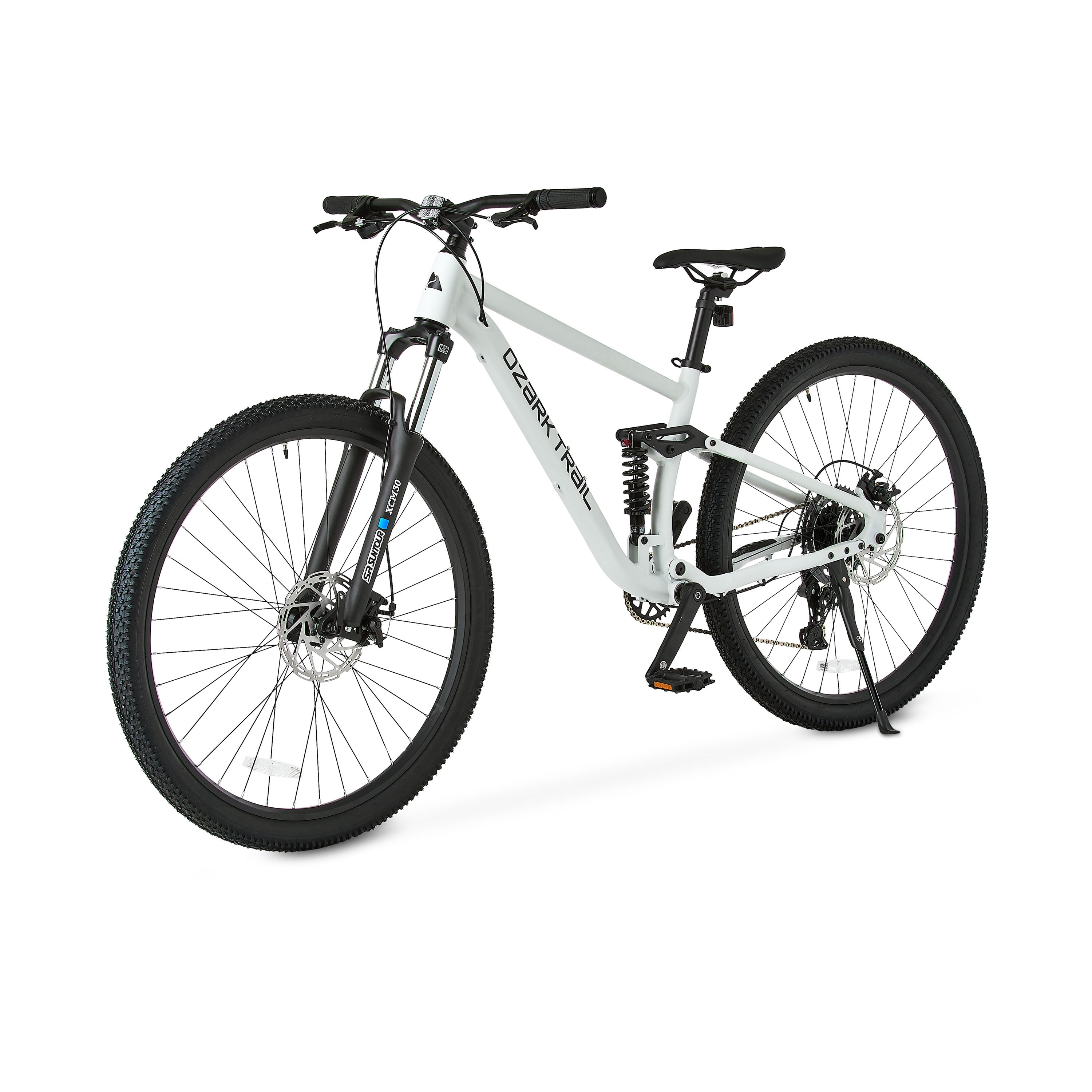 Ozark Trail 29 in FS.2 Slalom Full Suspension Mountain Bike (Off-White, Large Frame) f47h4