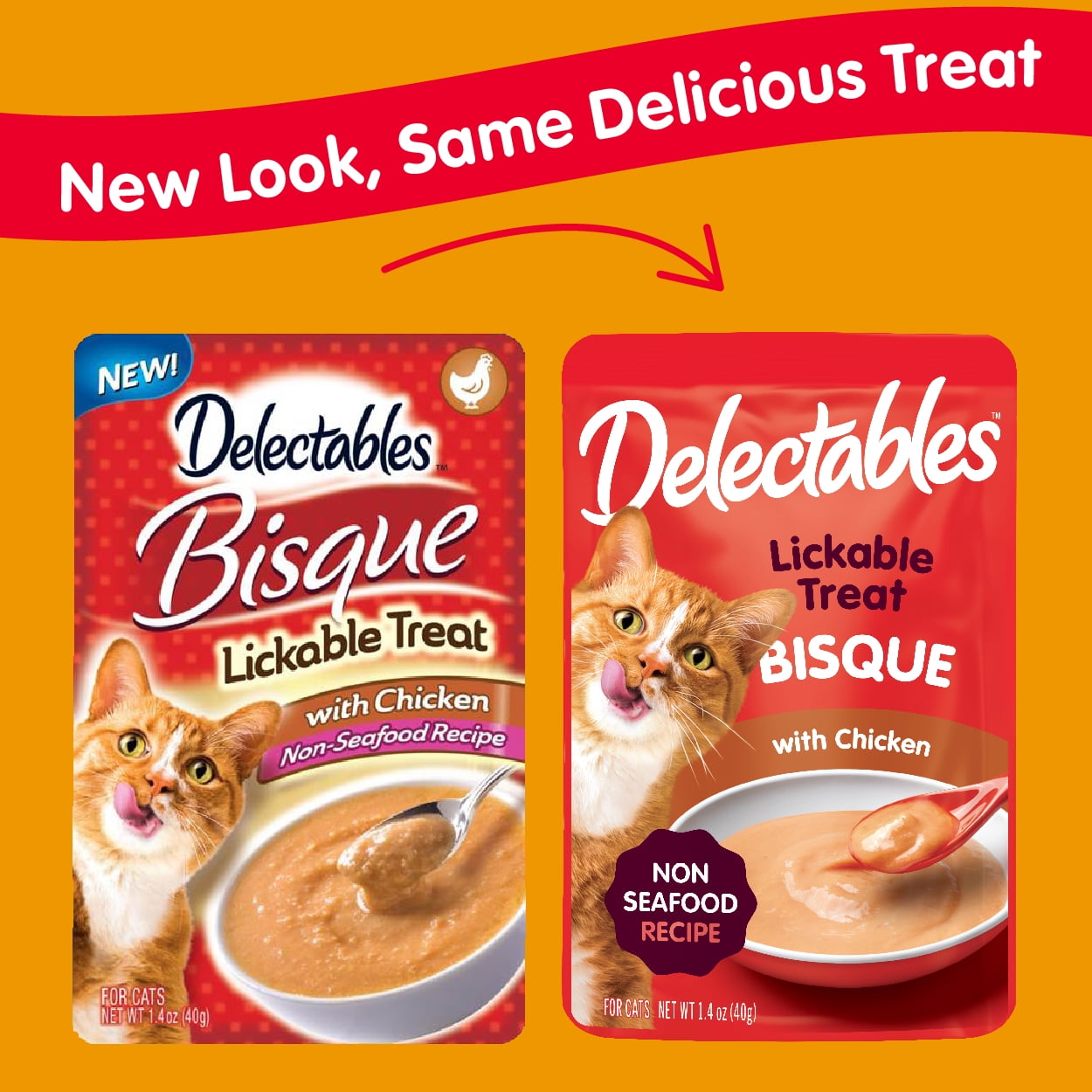 Hartz Delectables Bisque Lickable Wet Cat Treats (Chicken, 1.4 oz) mh387