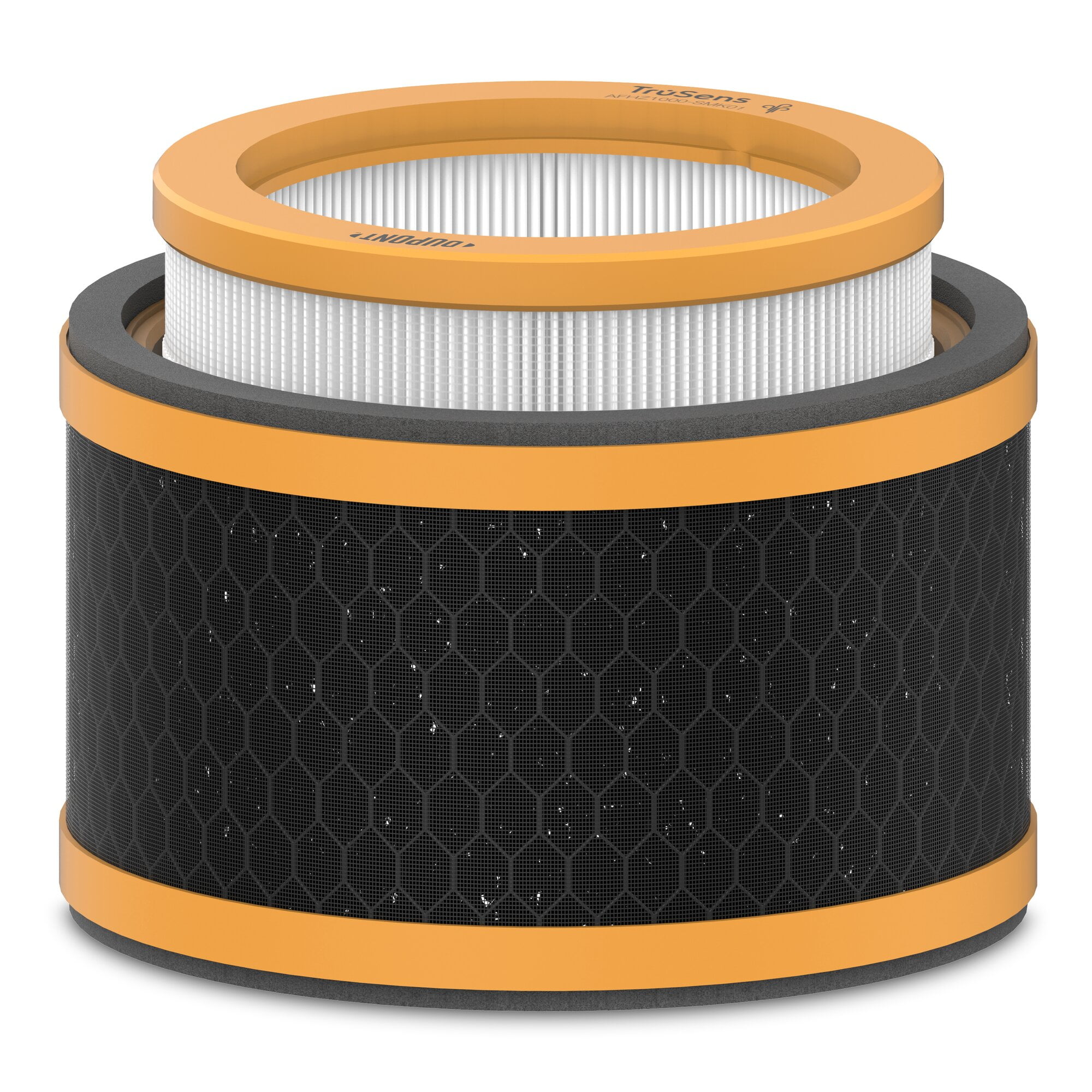 TruSens DuPont Odor and VOC Replacement Filter with True HEPA for Small Air Purifiers (Yellow, 1 Pack) 8x4q3