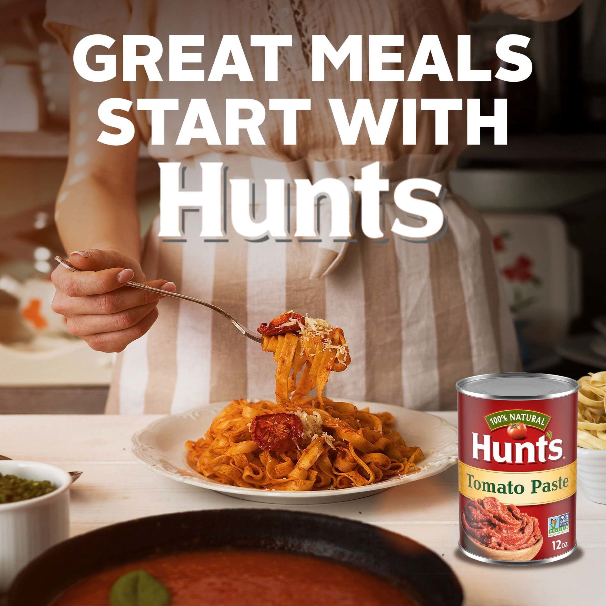 Hunt's Tomato Paste, Rich & Thick Culinary Base for Soups and Chili (12 oz) x0wyc