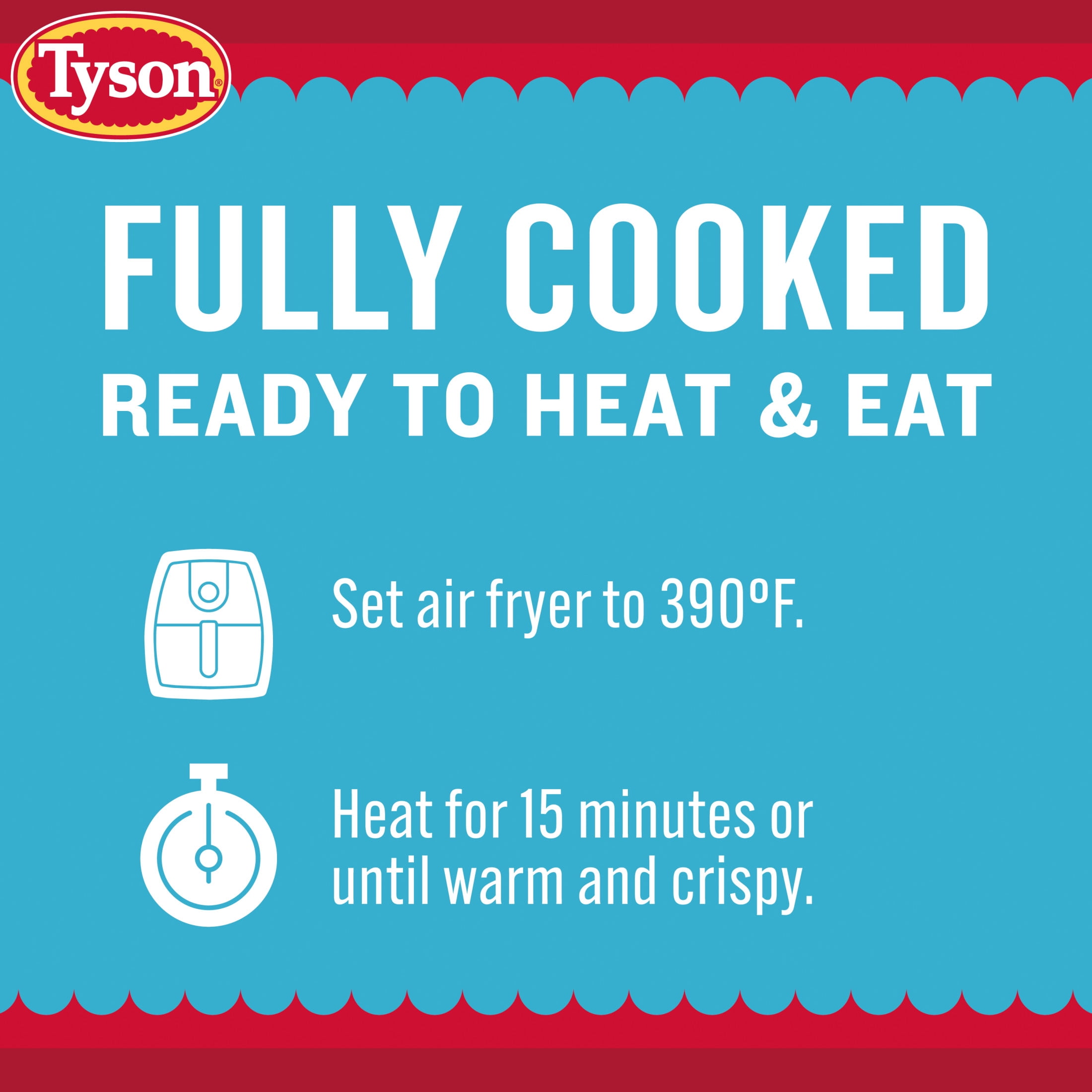 Tyson Crispy Chicken Breast Strips, Fully Cooked Frozen White Meat (25 oz) wx9o7