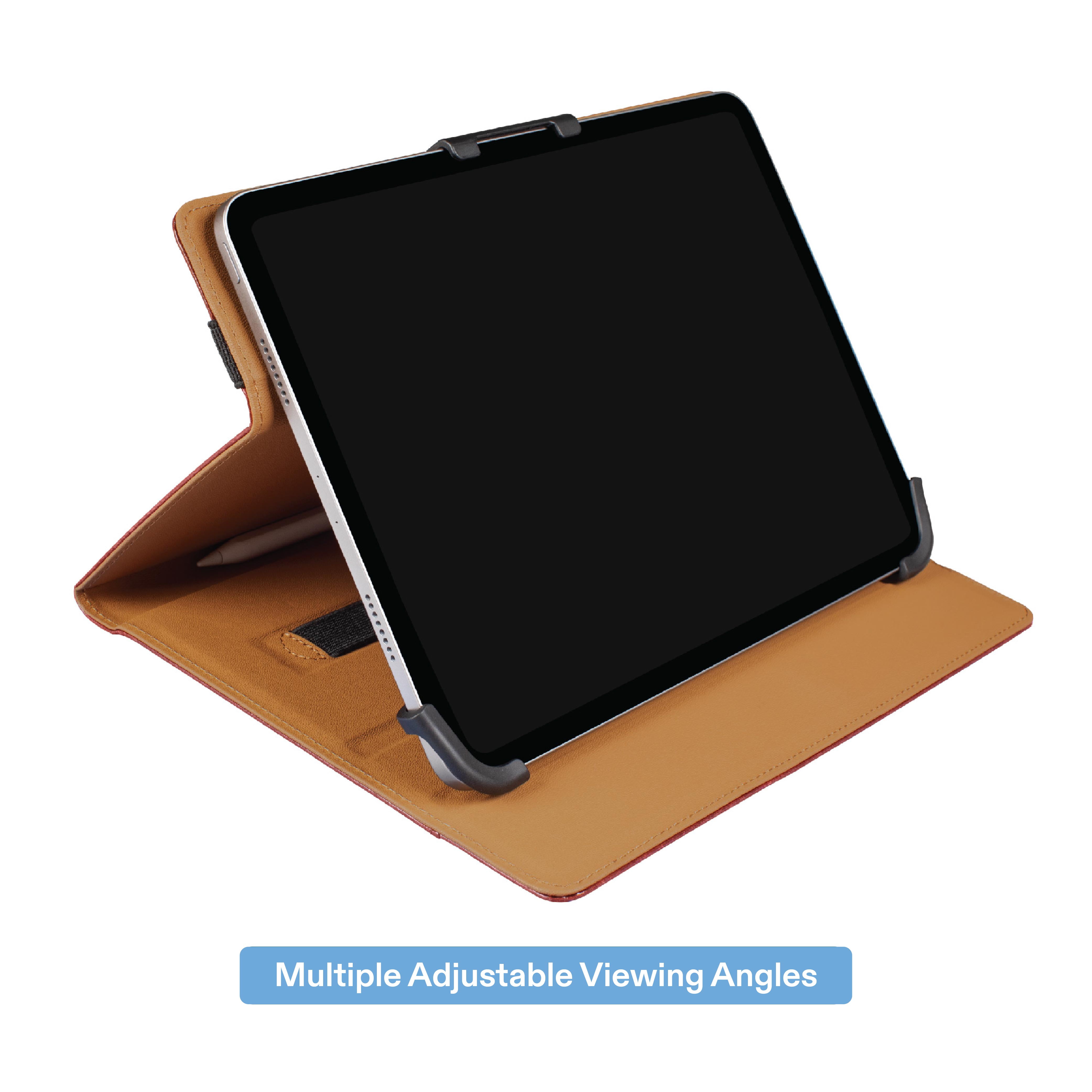 onn Universal Tablet Folio Case (Brown, 9-11 in) dz65j