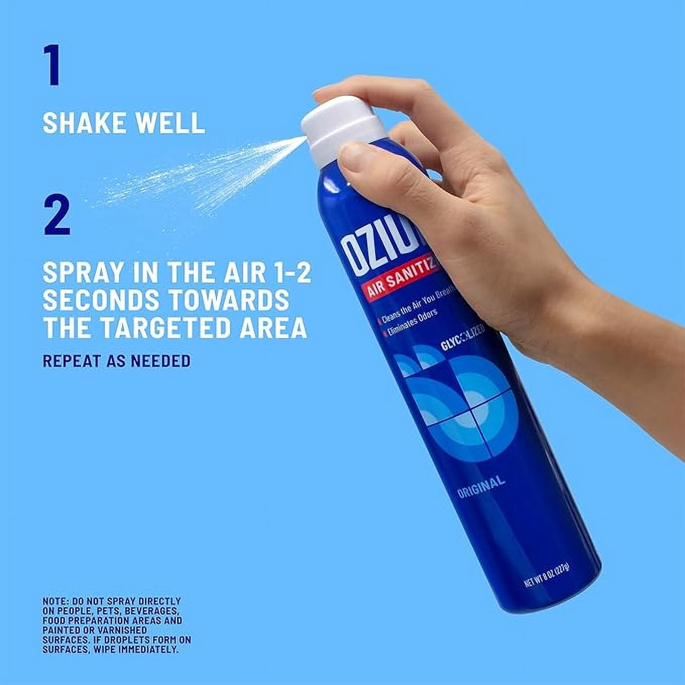 Ozium Air Sanitizer and Odor Eliminator Spray, Country Fresh (3 Pack, 8 oz) i2kp2
