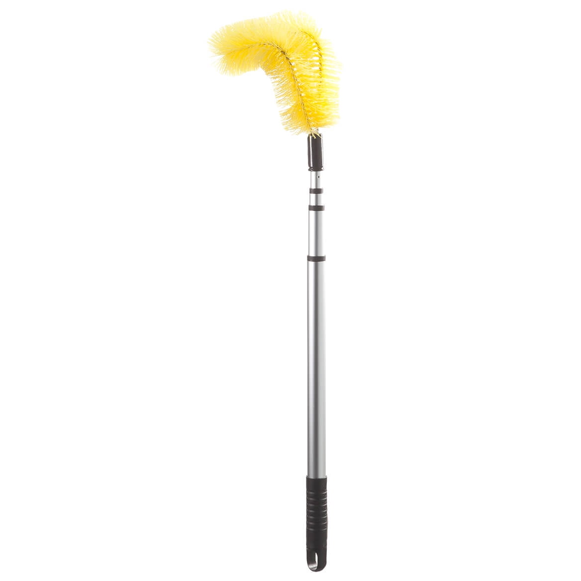 Fox Valley Traders Telescopic Gutter Brush, Extendable Gutter Cleaner Tool for Leaves and Debris (Yellow, 36 in. to 74 in.) sxvja