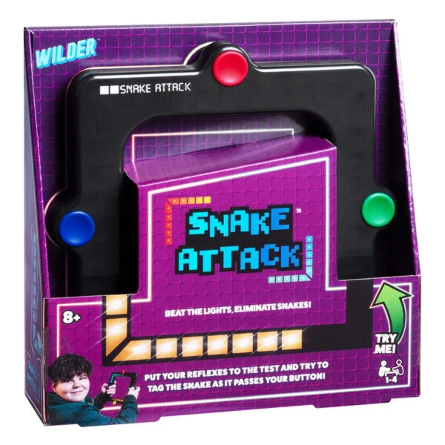 Snake Attack Electronic Handheld Reflex Game (Multiplayer Interactive Toy, 1 Unit) o5jij