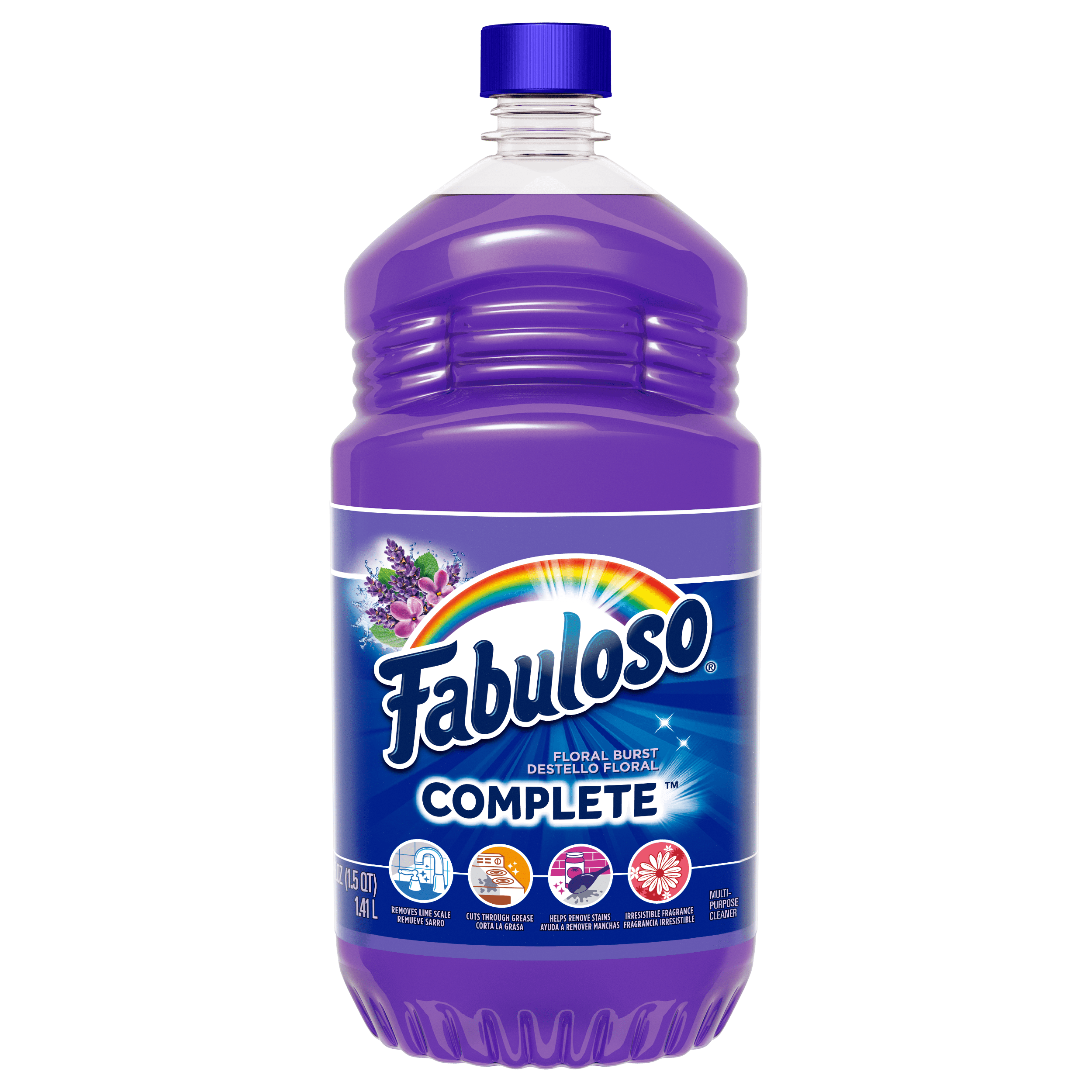 Fabuloso Complete All-Purpose Cleaner, Floral Burst, Multi-Surface Formula (48 fl oz) ebdfn