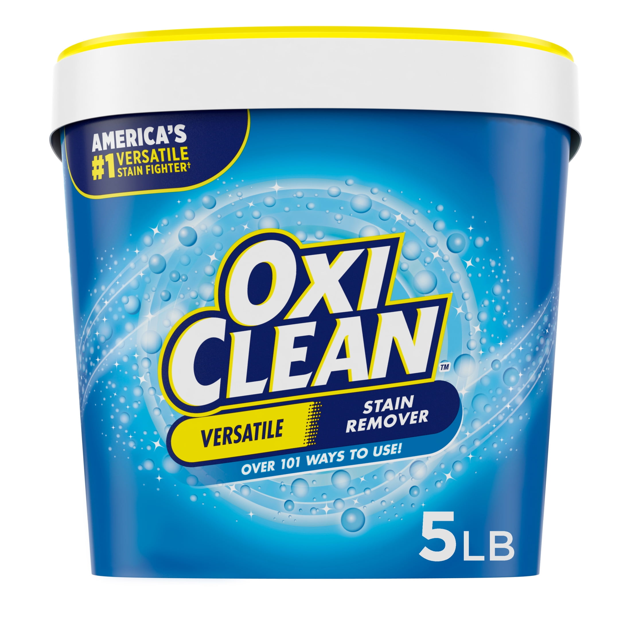 OxiClean Versatile Stain Remover Powder (Oxygen-Powered Laundry Booster and Household Cleaner, 5 lb) gviw6