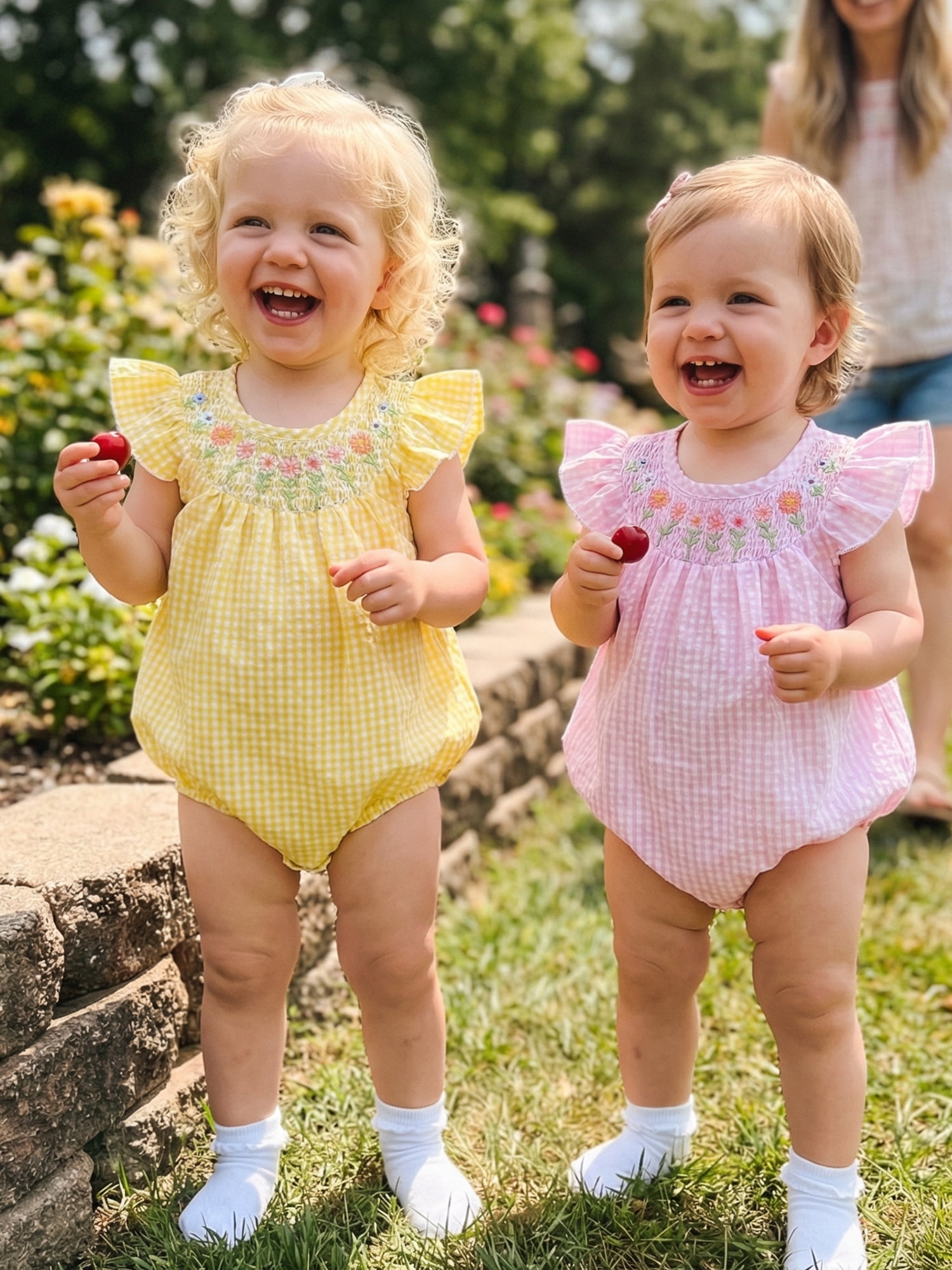 BemeyourBBs Newborn Baby Girls Summer Bubble Romper (Pink, 0-3 Months) 4zaet