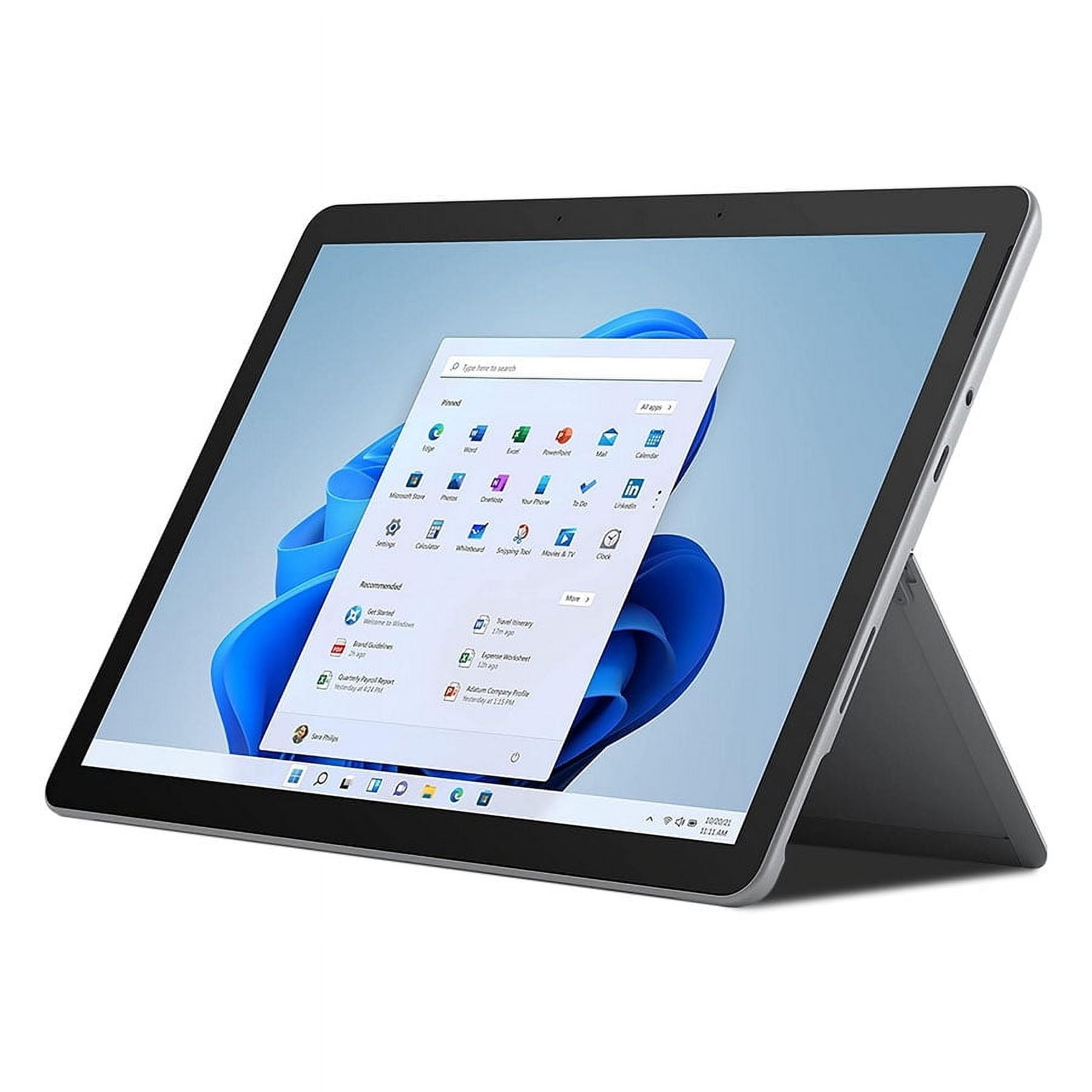 Microsoft Surface Go 2 Tablet 10.5 in Touchscreen Intel Pentium 4425Y 64GB SSD Windows 10 Pro (Platinum, 10.5 in) t3hum