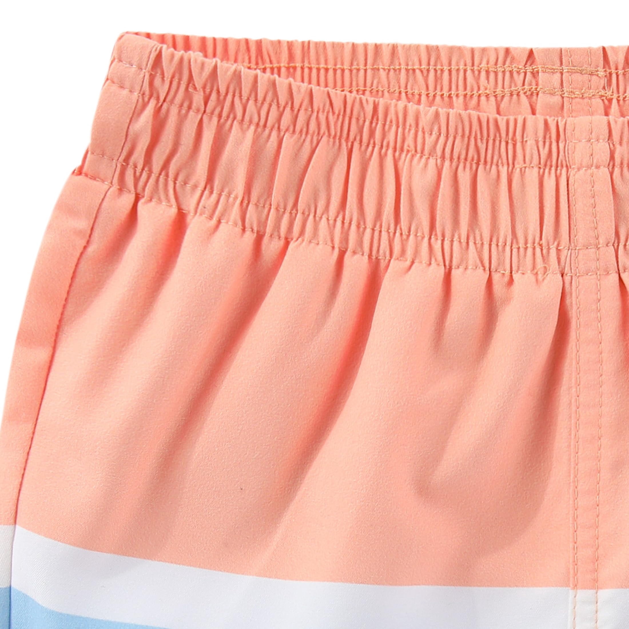 Disney Mickey Mouse UPF 50+ Rash Guard Swim Trunks and Sun Hat Set (Orange, 3M-24M) npph6