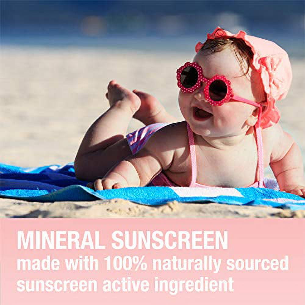 Neutrogena Pure & Free Baby Mineral Sunscreen Lotion SPF 50, Broad Spectrum Zinc Oxide Protection (3 fl oz, 3 Pack) ixsjl