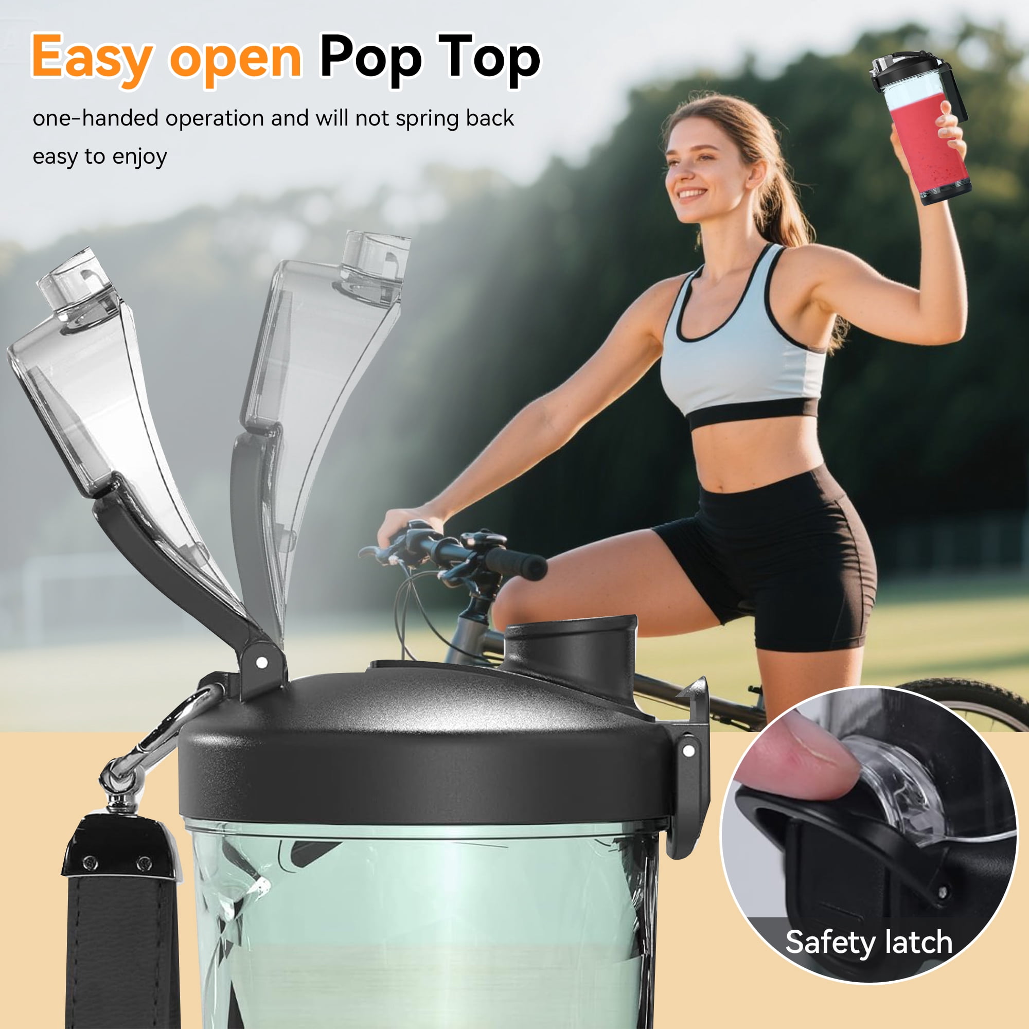ORFELD Personal Portable Blender for Shakes and Smoothies, Rechargeable Cordless Smoothie Maker (20 oz) 53z78