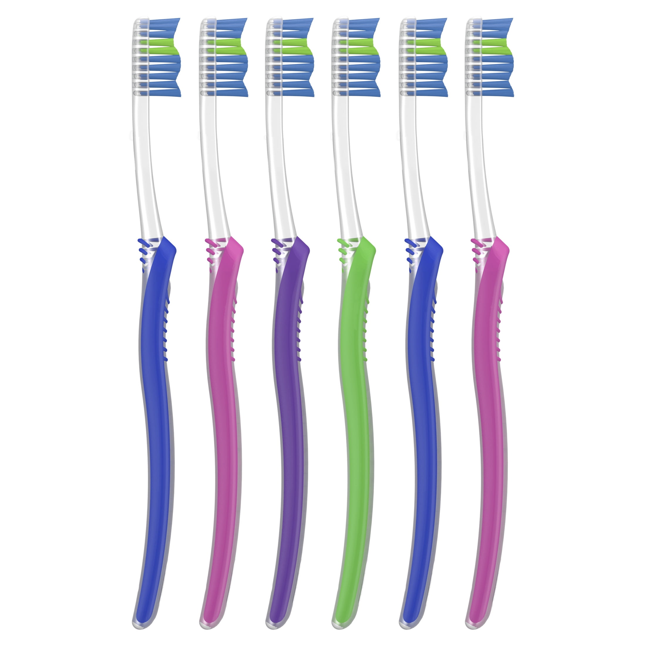 Oral-B Advanced Clean Manual Toothbrush, Soft Bristles, Color-Changing Indicator (6 Count) eg1n4