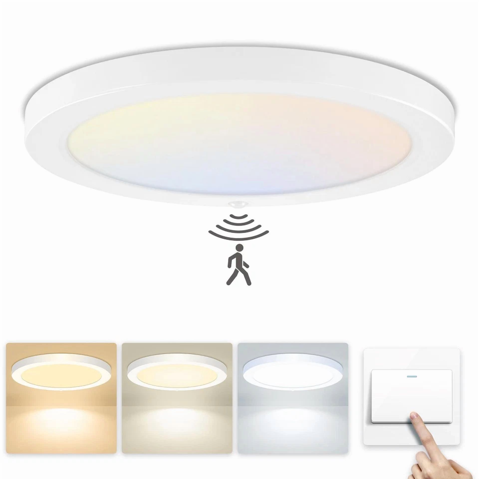 VAULT 12W LED Ceiling Down Light Flush Mount Fixture for Kitchen and Home (Dimmable, 6 in) nx180