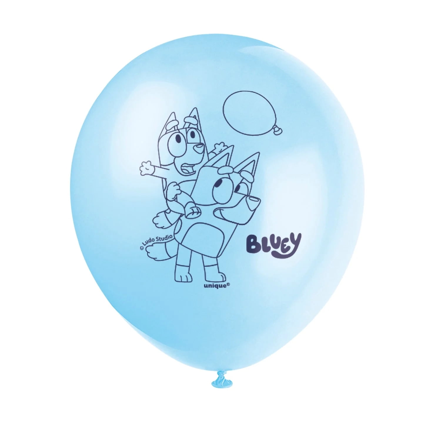 Bluey Latex Party Balloons for Birthday Decorations (Blue, 8 Ct, 12 in) dz4ga