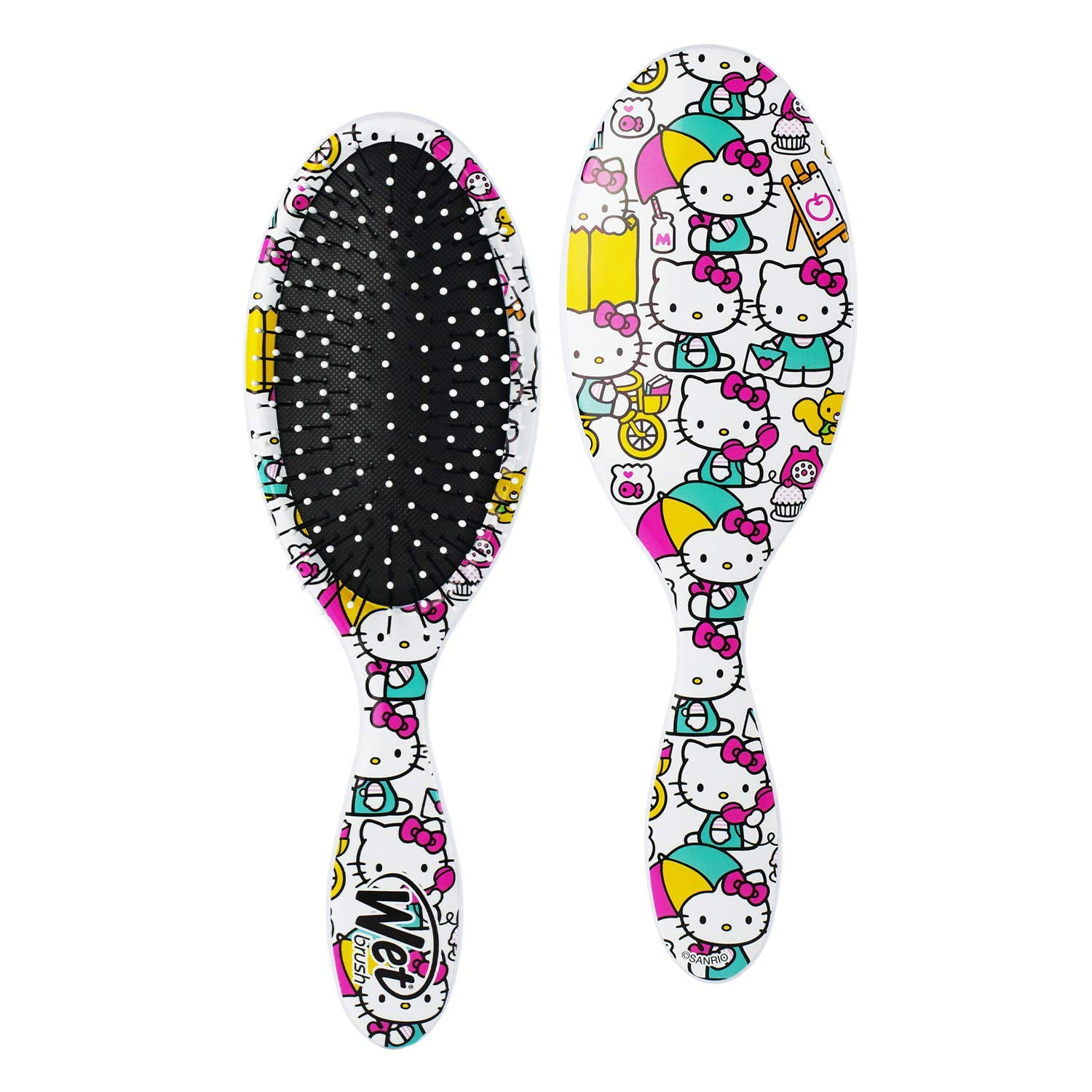 Wet Brush Hello Kitty Original Detangler Hair Brush (Under My Umbrella, White, 1 Count) hwstc