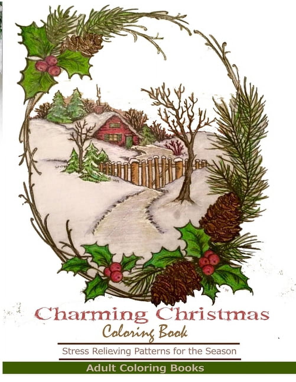 Adult Coloring Books Charming Christmas Coloring Book (Paperback, 8.5 in x 11 in) c99sb