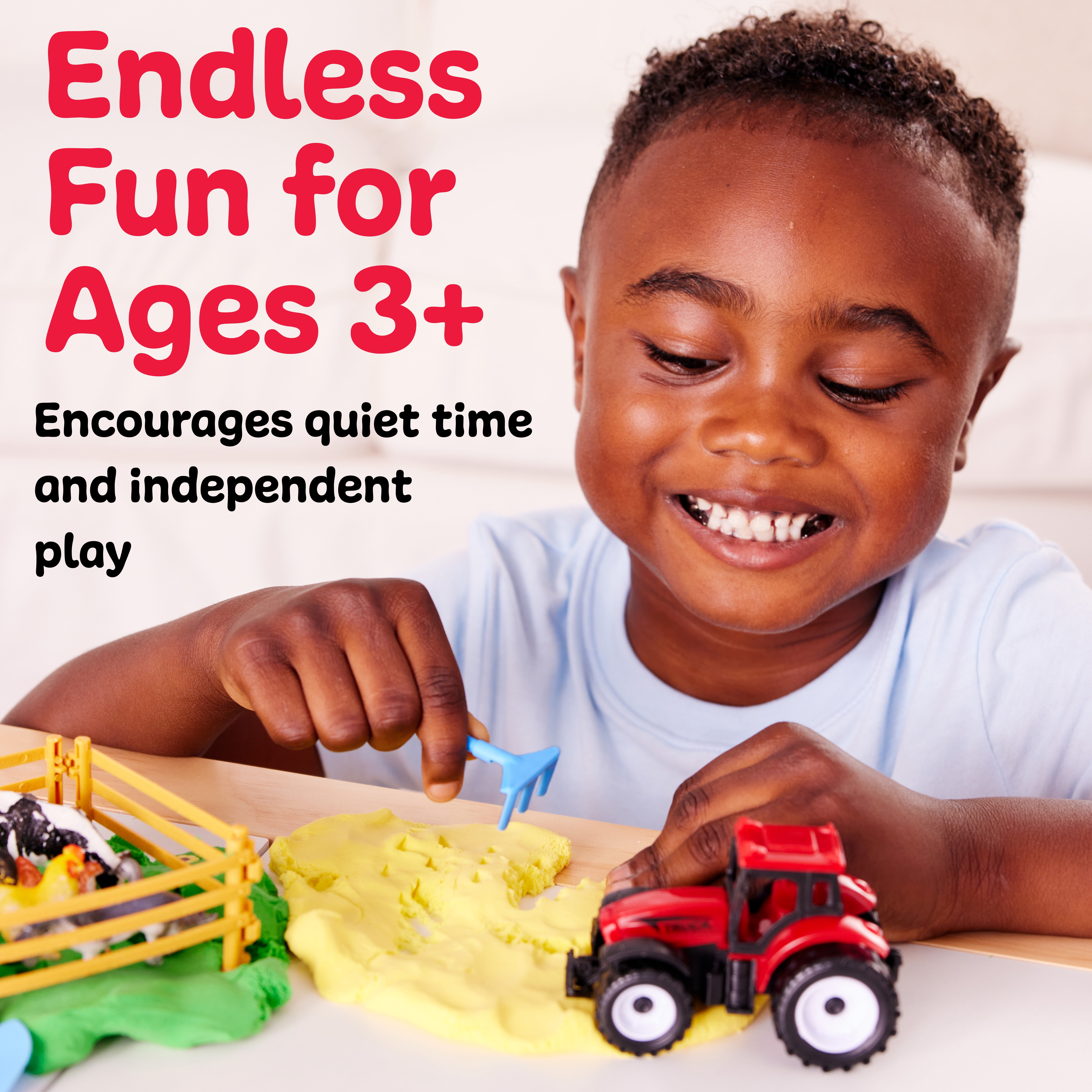 Creativity for Kids Sensory Activity Kit Farm Animal Playset with Cloud Clay and Figurines (1 Set) l3l7a