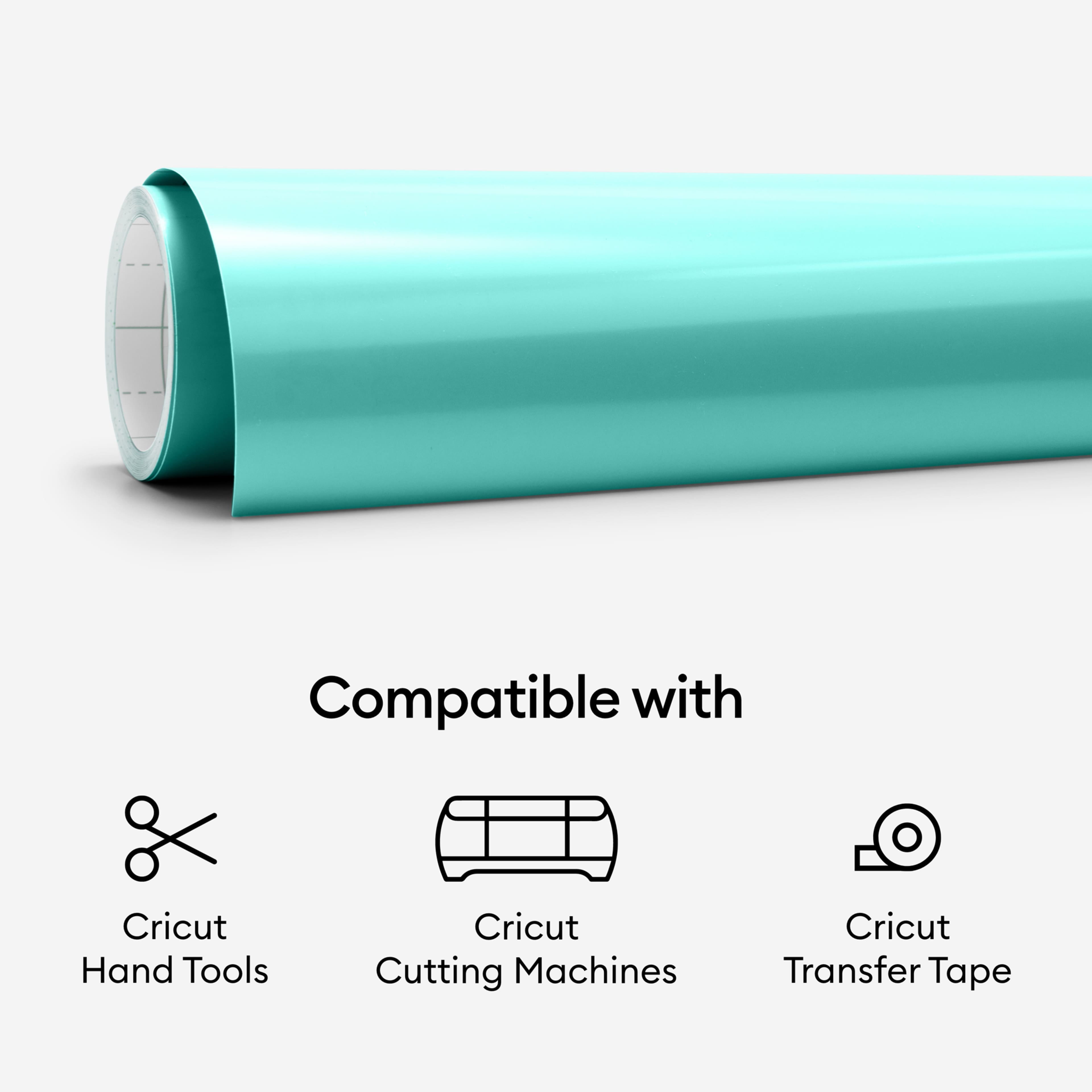 Cricut Premium Permanent Vinyl for DIY Crafting Projects (Light Blue, 12 in x 48 in) 44xuw