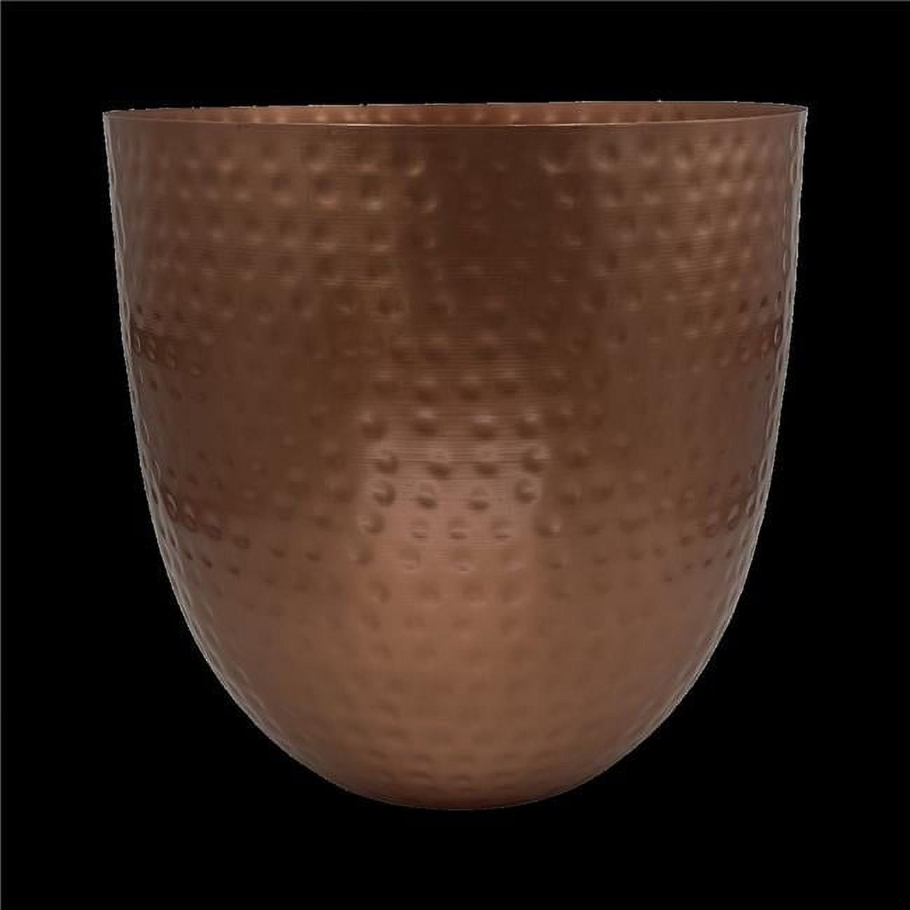 Dagan Hammered Steel Fireplace Log Bucket (Copper, 18 in x 18 in x 15 in) p6qdp