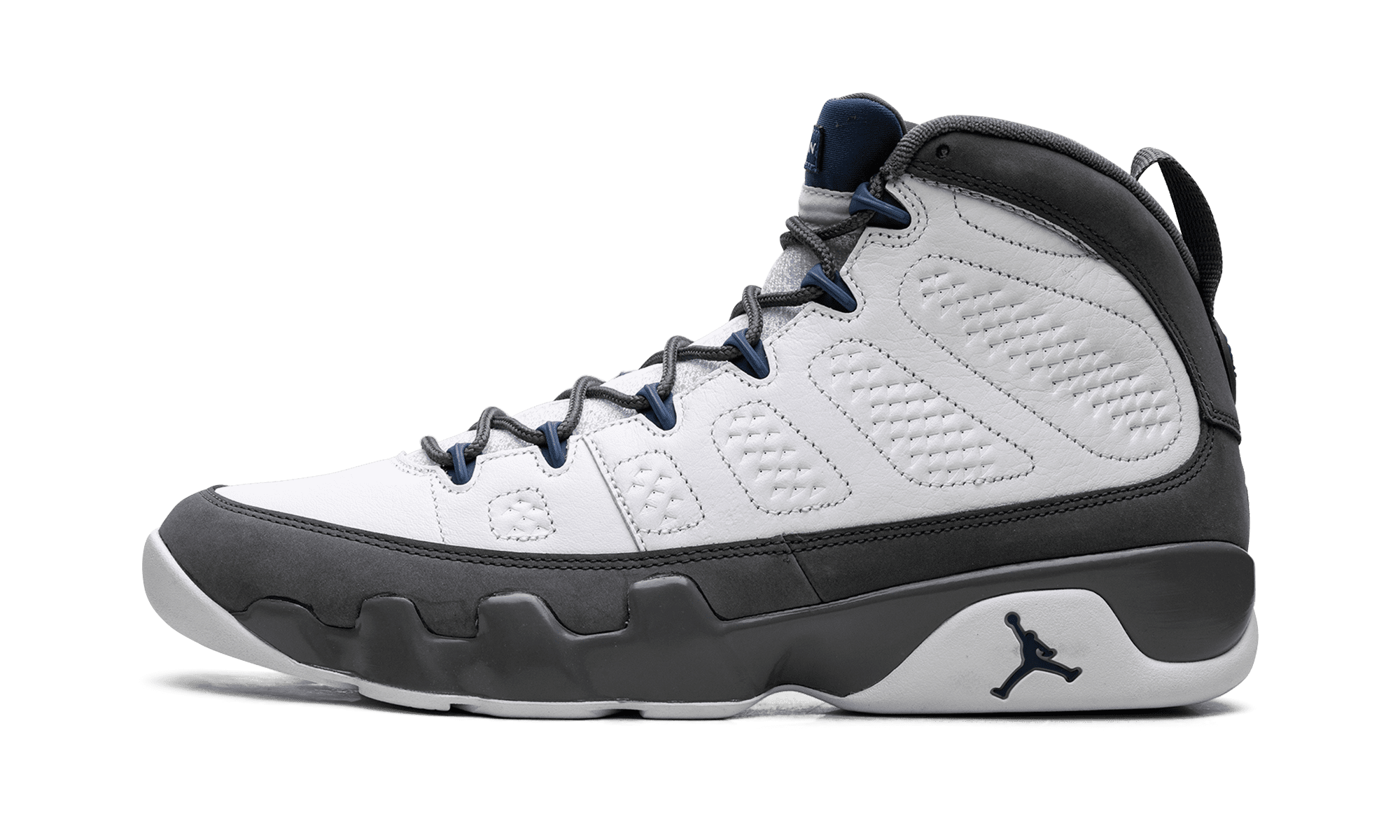 Jordan Air Jordan 9 Retro Basketball Shoes (Flint Grey/French Blue, Men's Size 10) kpimd