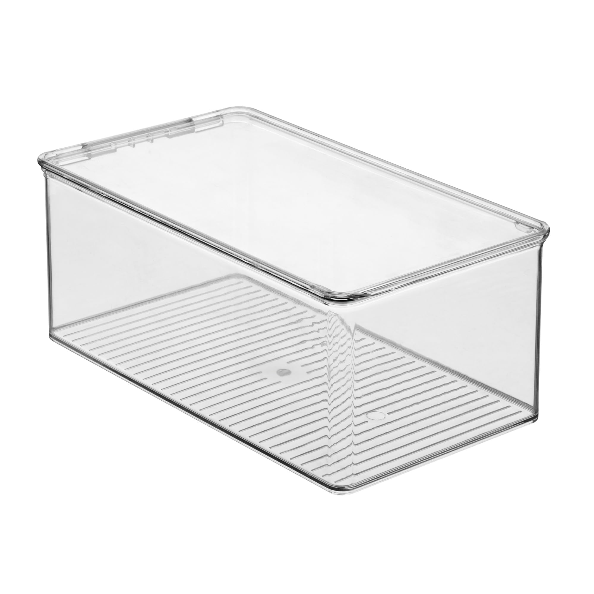 Generic Clear Plastic Stackable Shoe Box with Hinged Lid for Closet Organization (7.25 in x 12.75 in x 5.25 in) 3prwy