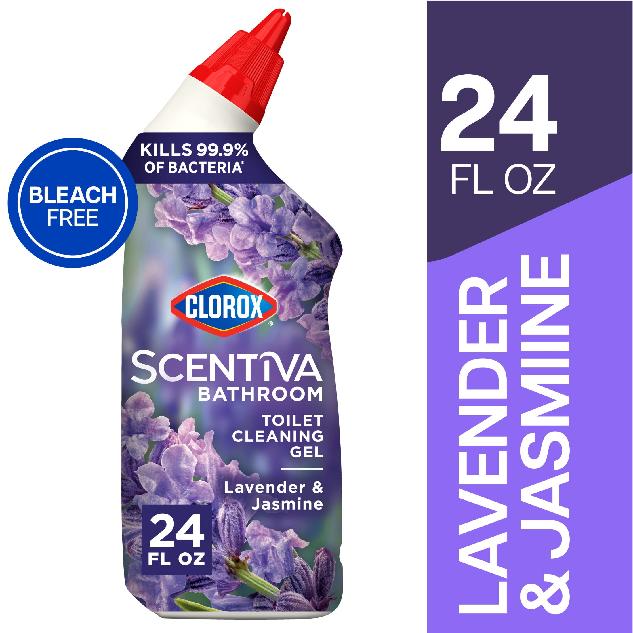 Clorox Scentiva Toilet Bowl Cleaning Gel, Lavender and Jasmine Scent (24 fl oz) drgoe
