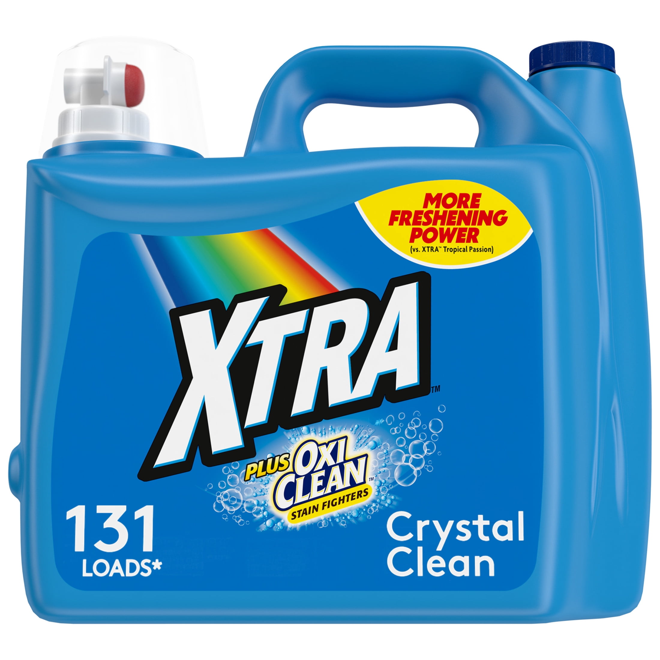 Xtra Plus OxiClean Liquid Laundry Detergent, Deep Cleaning Formula, Crystal Clean Scent (203.1 fl oz) mt61b