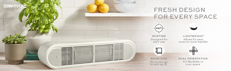 Conair ConairPure Medium Room Air Purifier with True HEPA Filtration (200 sq. ft.) g6ri7