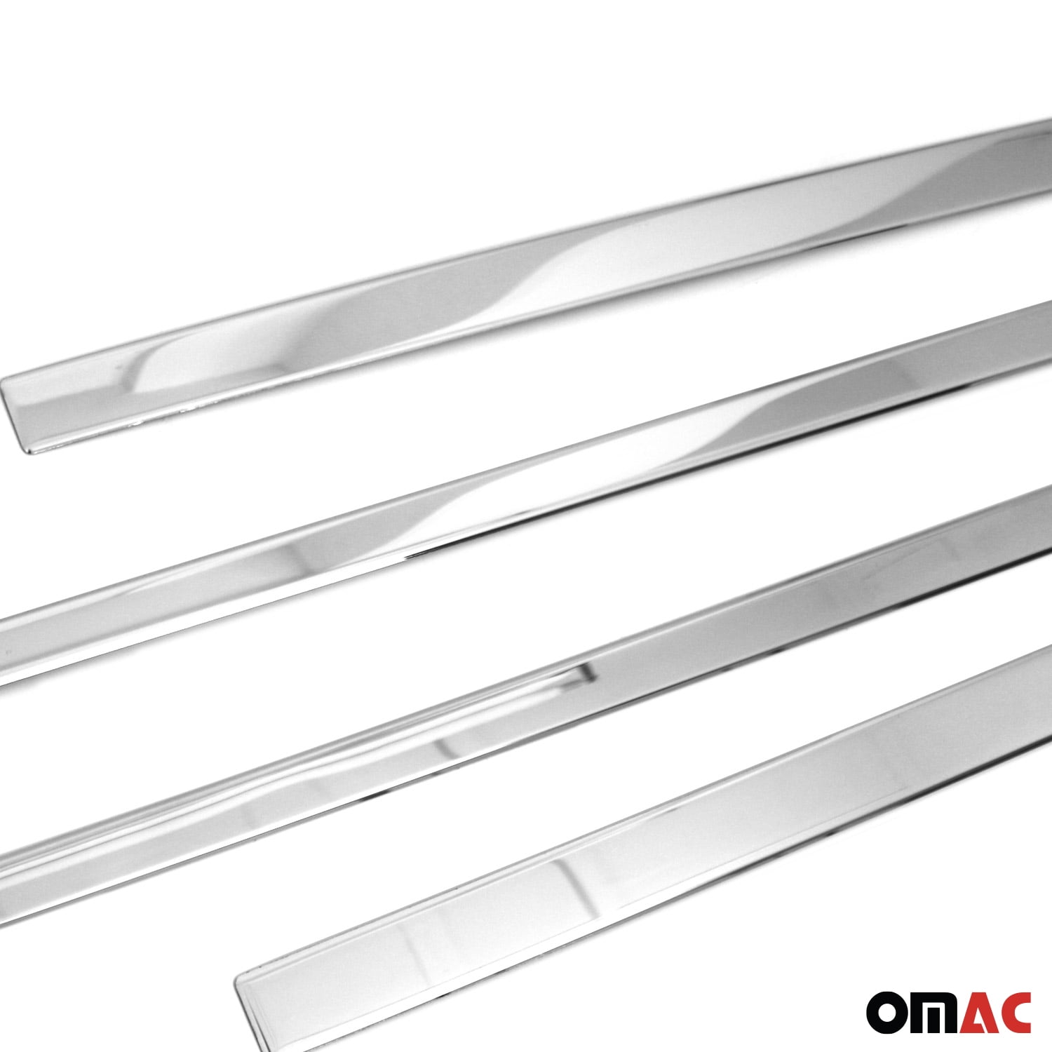 OMAC Side Door Molding Trim for Mitsubishi Eclipse Cross 2018-2024 (Silver, 4-Piece Set) zbysu
