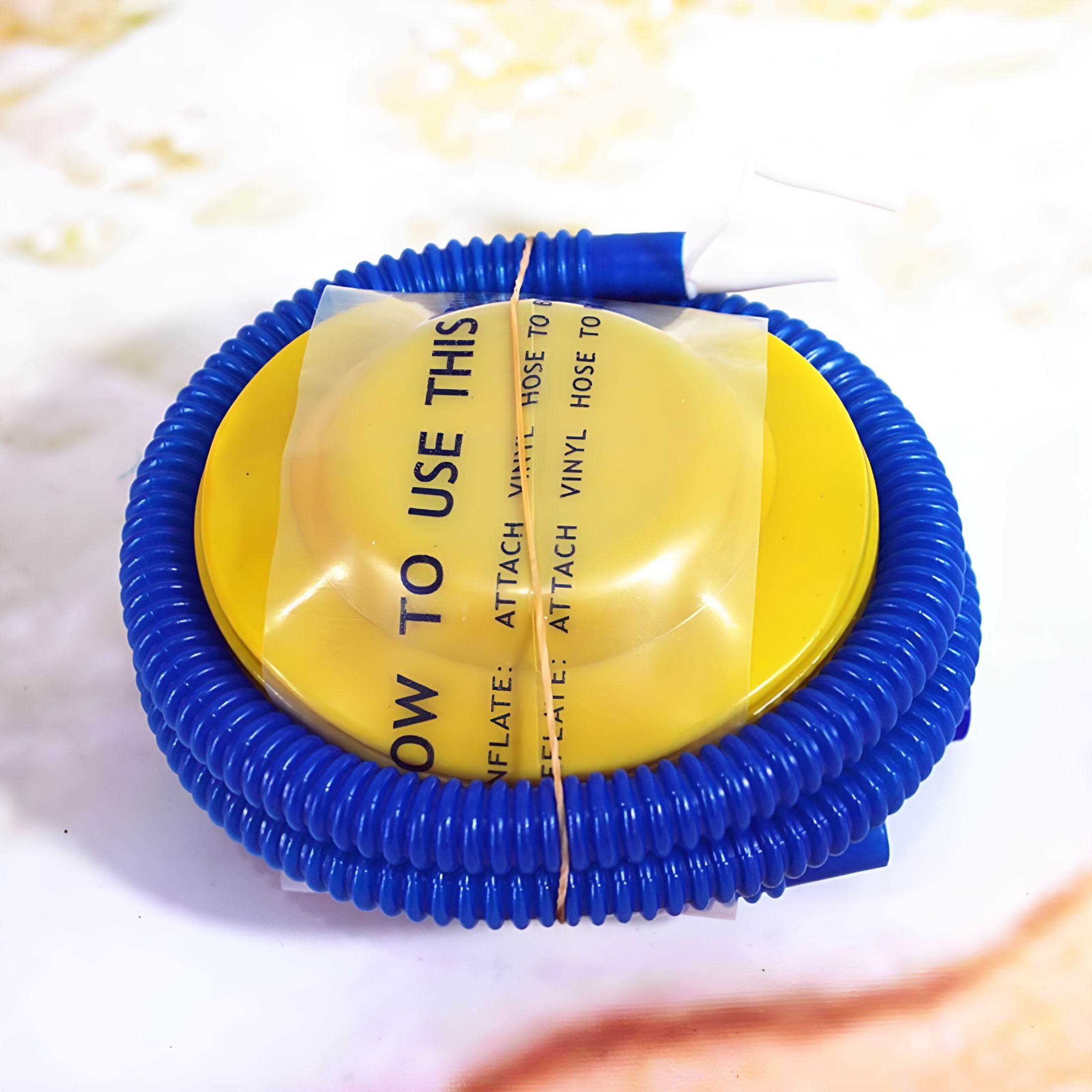 CURYMAY Foot-Operated Balloon Pump for Party Decorations and Inflatables (Yellow, 1 Pack) 1ou5j
