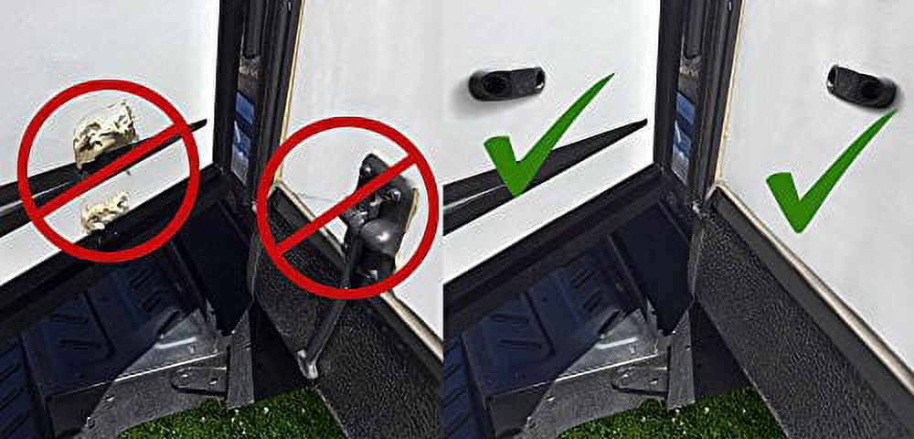 Camp'N RV Magnetic Door Catch Holder (White, 2-Pair) k8q9n
