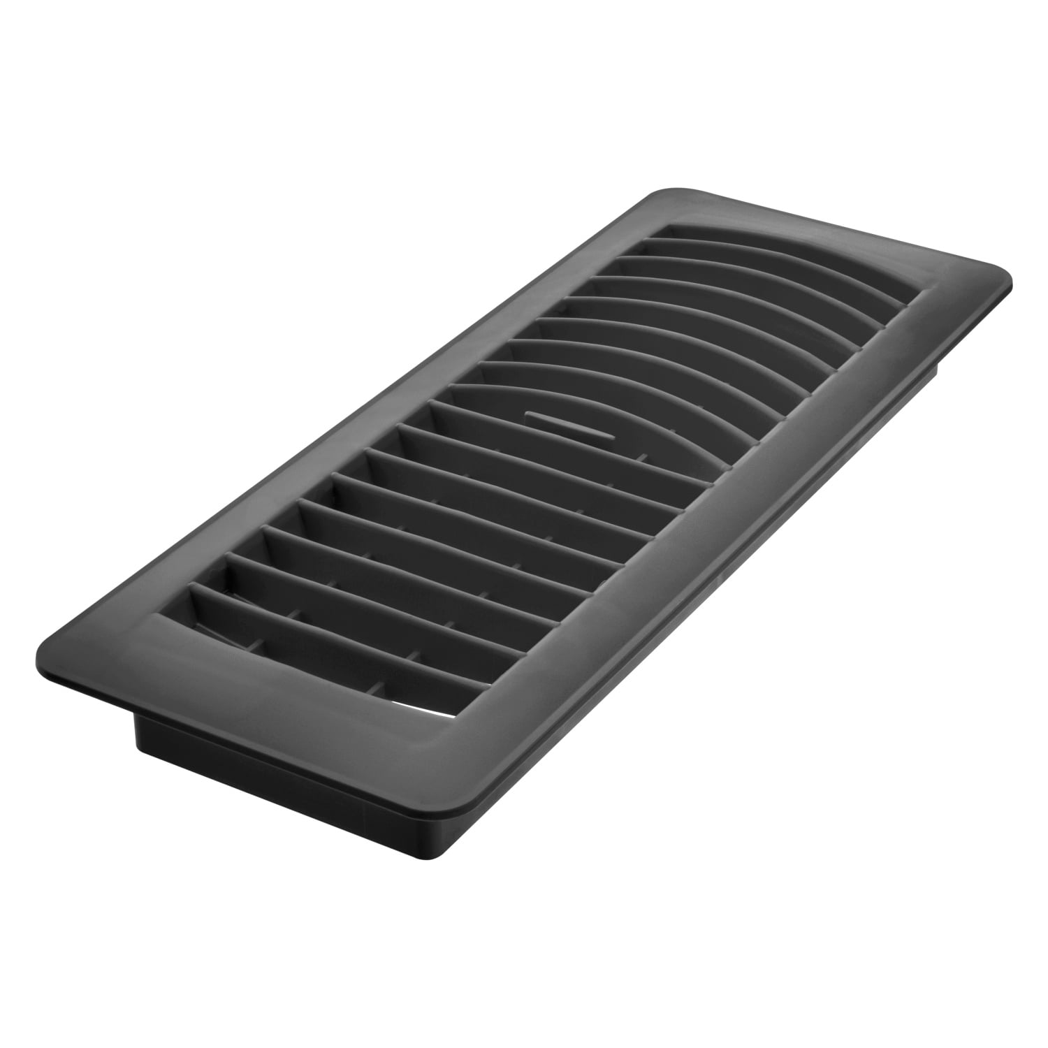 Imperial Louvered Floor Register Vent Cover (Black, 4 in x 12 in) tjjg5