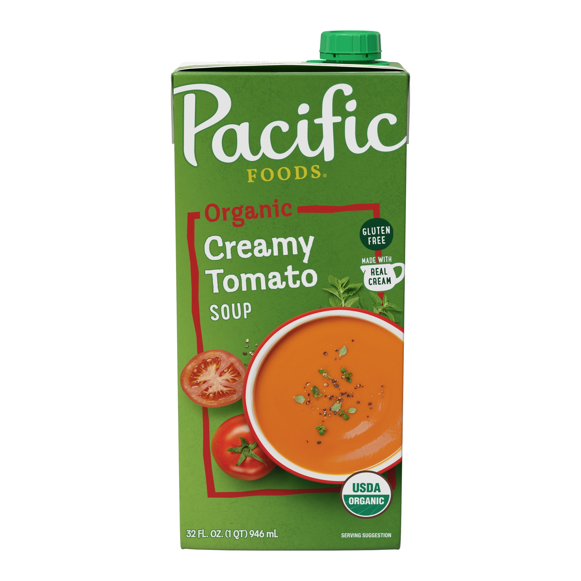 Pacific Foods Organic Creamy Tomato Soup (Creamy, Vegetarian, Gluten Free, 32 oz) r633y