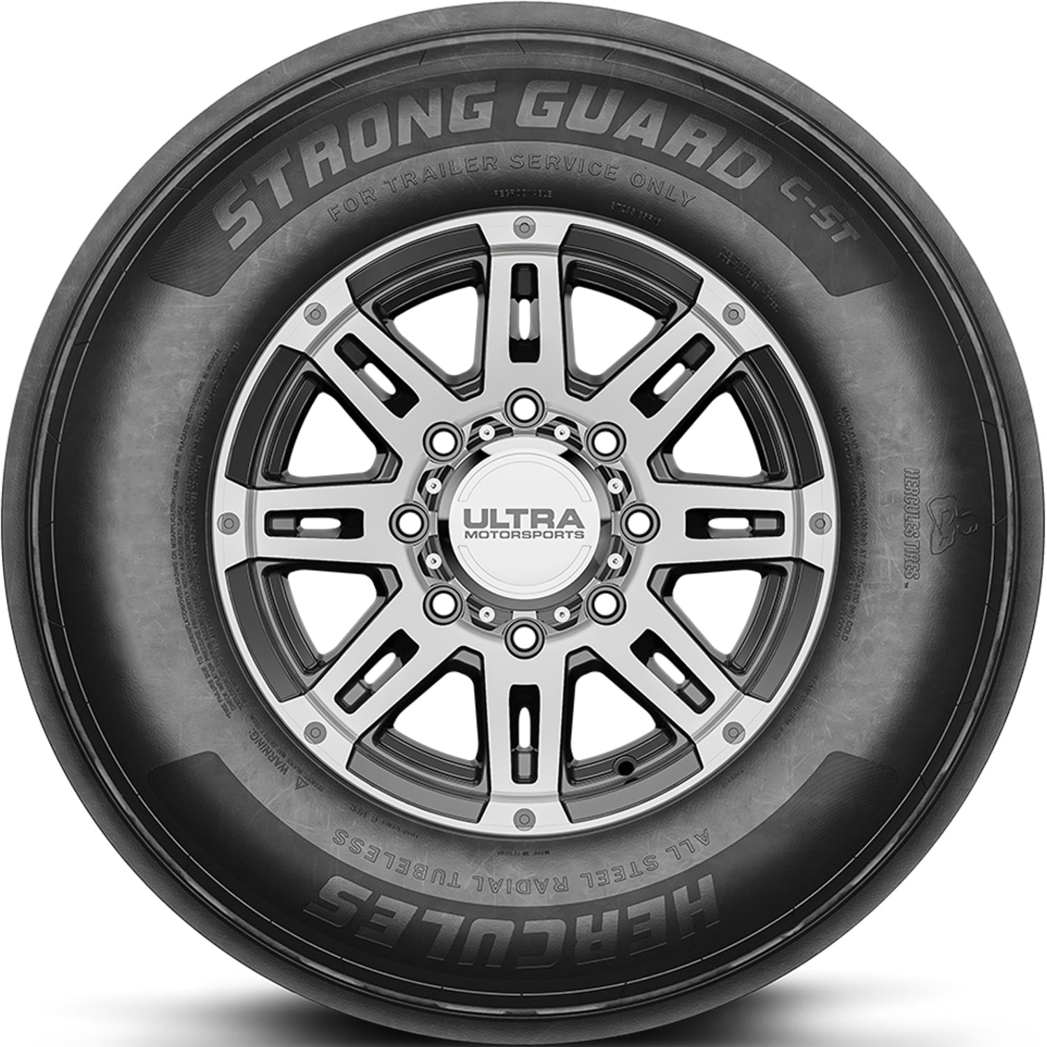 Hercules Strong Guard C-ST All Steel Trailer Tire (ST235/85R16, 14 Ply, Load Range G) bmr56
