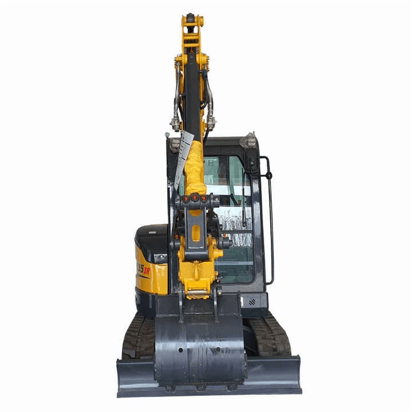 Agrotk 2.8 Ton Mini Excavator with Yanmar Diesel Engine and Hydraulic Thumb (Yellow, 9.19 ft Digging Depth) 2usiu