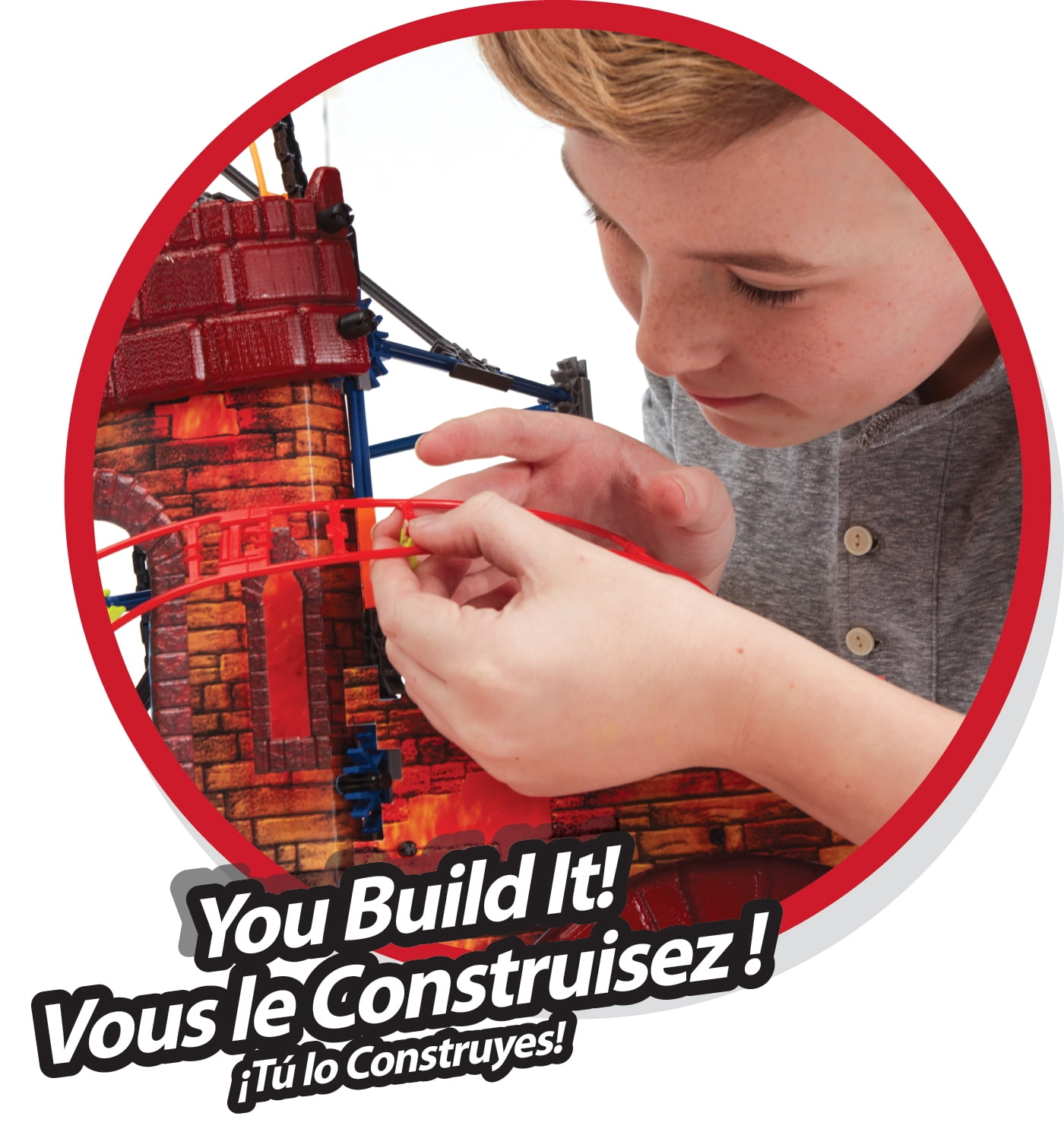 K'NEX Dragon's Revenge Roller Coaster Construction Set (578 Pieces) g8n1v