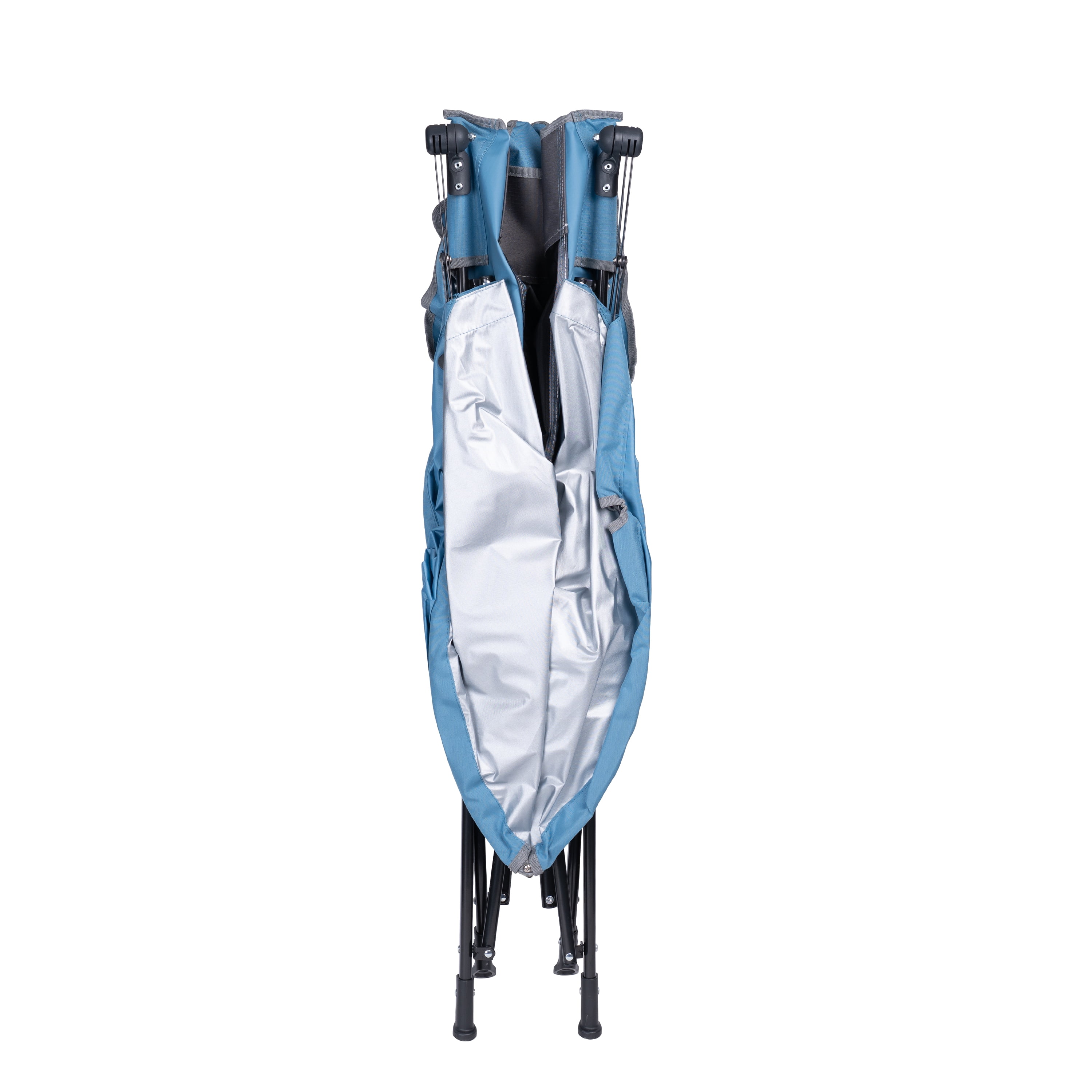 GCI Outdoor SunShade Comfort Pro Portable Folding Canopy Chair (Lichen Blue, 250 lb Capacity) 9klum