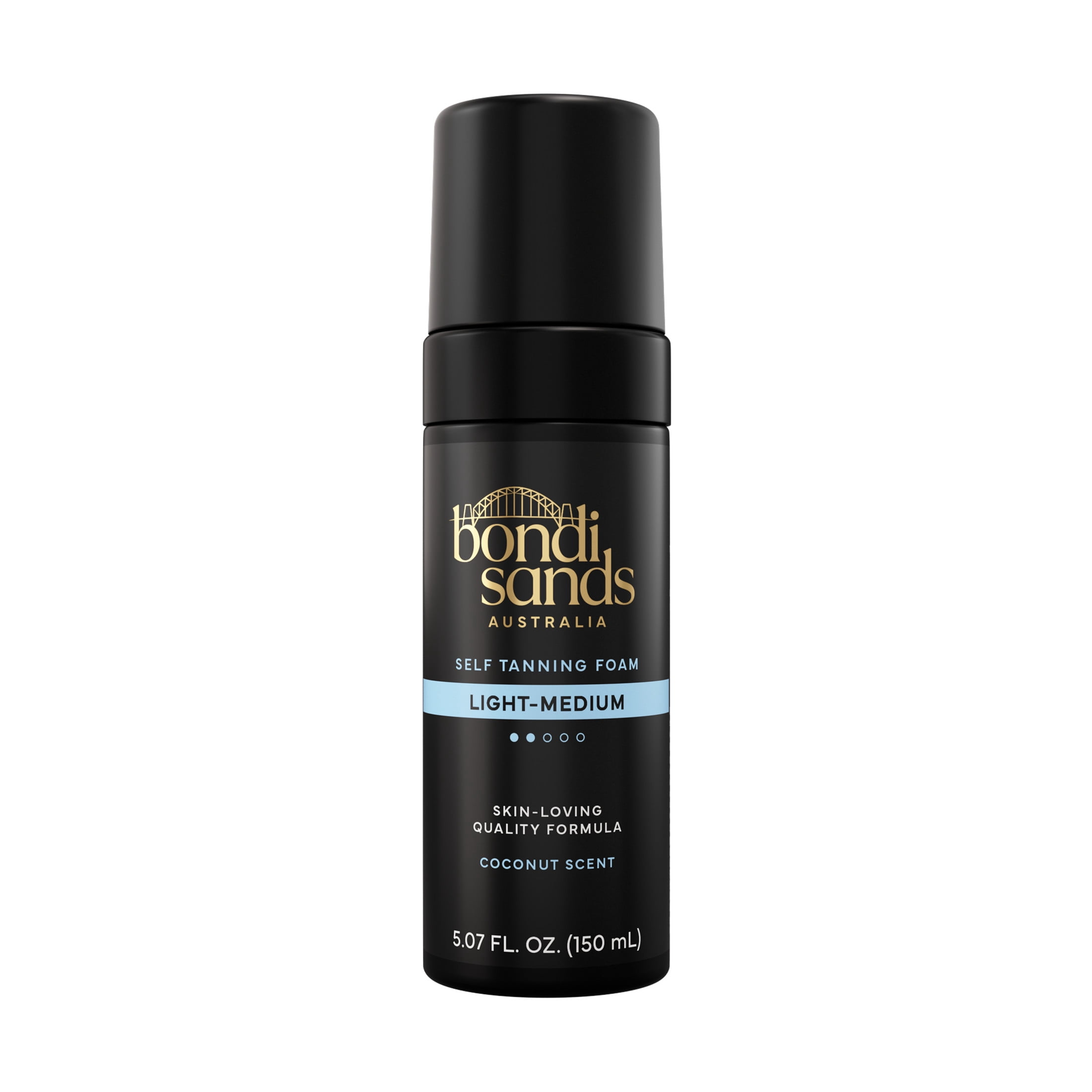 Bondi Sands Self Tanning Foam, Sunless Tanner for Natural Glow (Light/Medium, 5.07 fl oz) m27mb